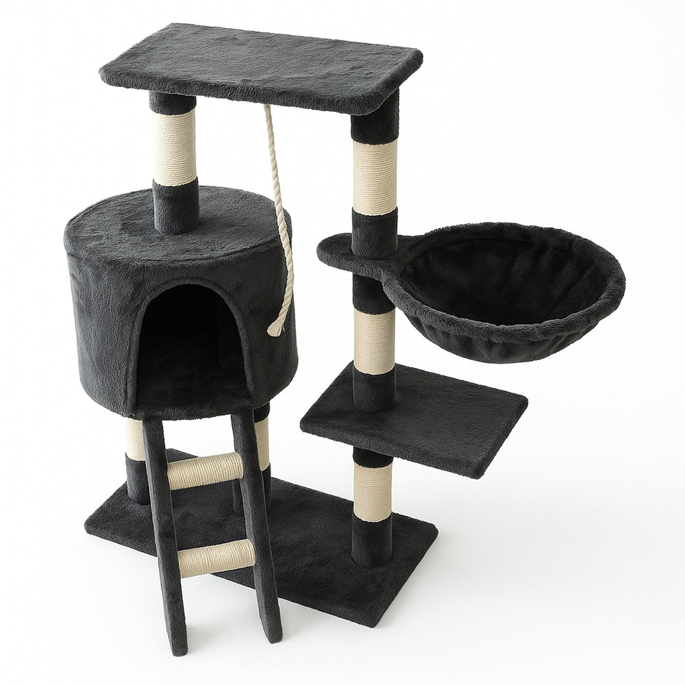 CAT SCRATCHER BED TOWER HOUSE POST TOY ON STRING GREY Manufacturer code ART-2581