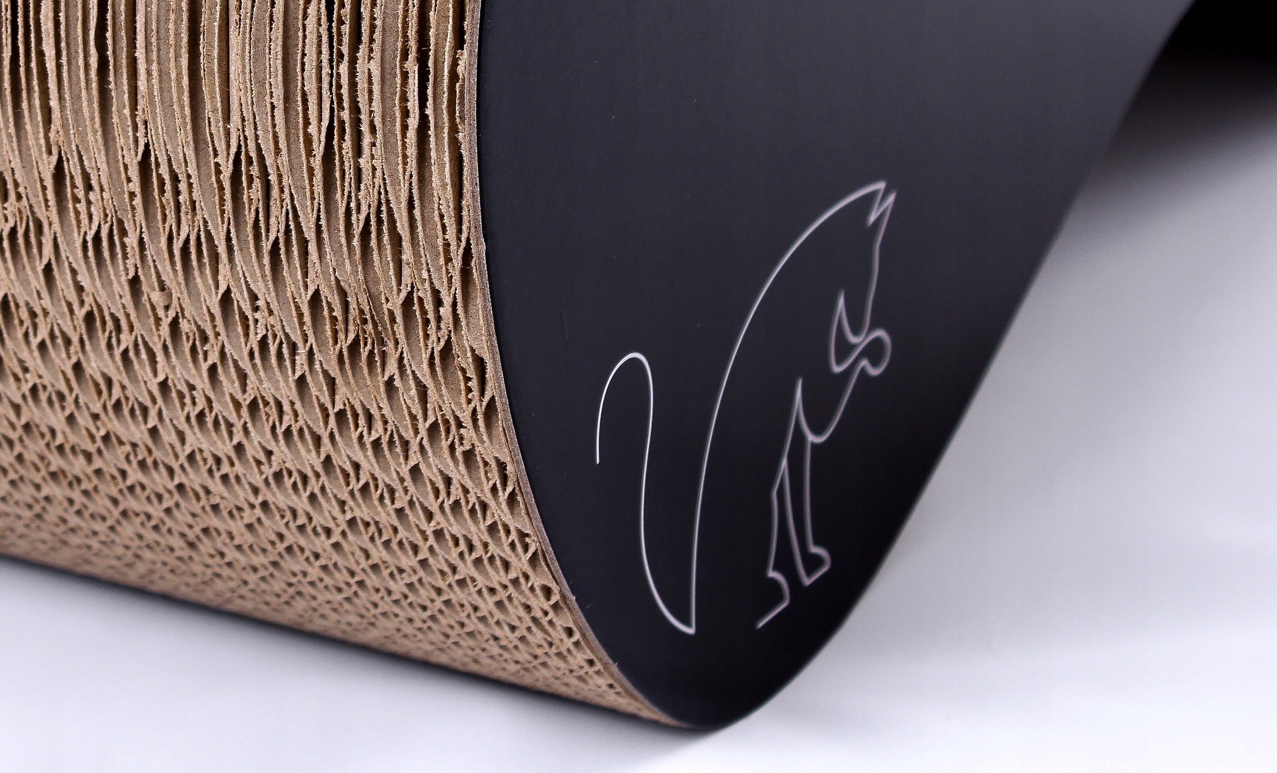 CAT SCRATCHER CARDBOARD LARGE BED 71x21x25 cm HomeCatty Kind small scratching post wave bed scratching mats other