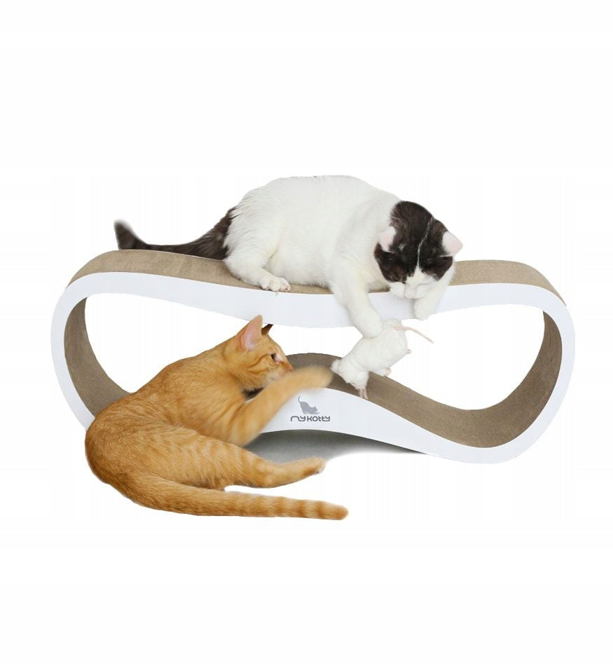 CAT SCRATCHER CARDBOARD LARGE BED 75x26x25 cm MYKOTTY Trade name Lui biały