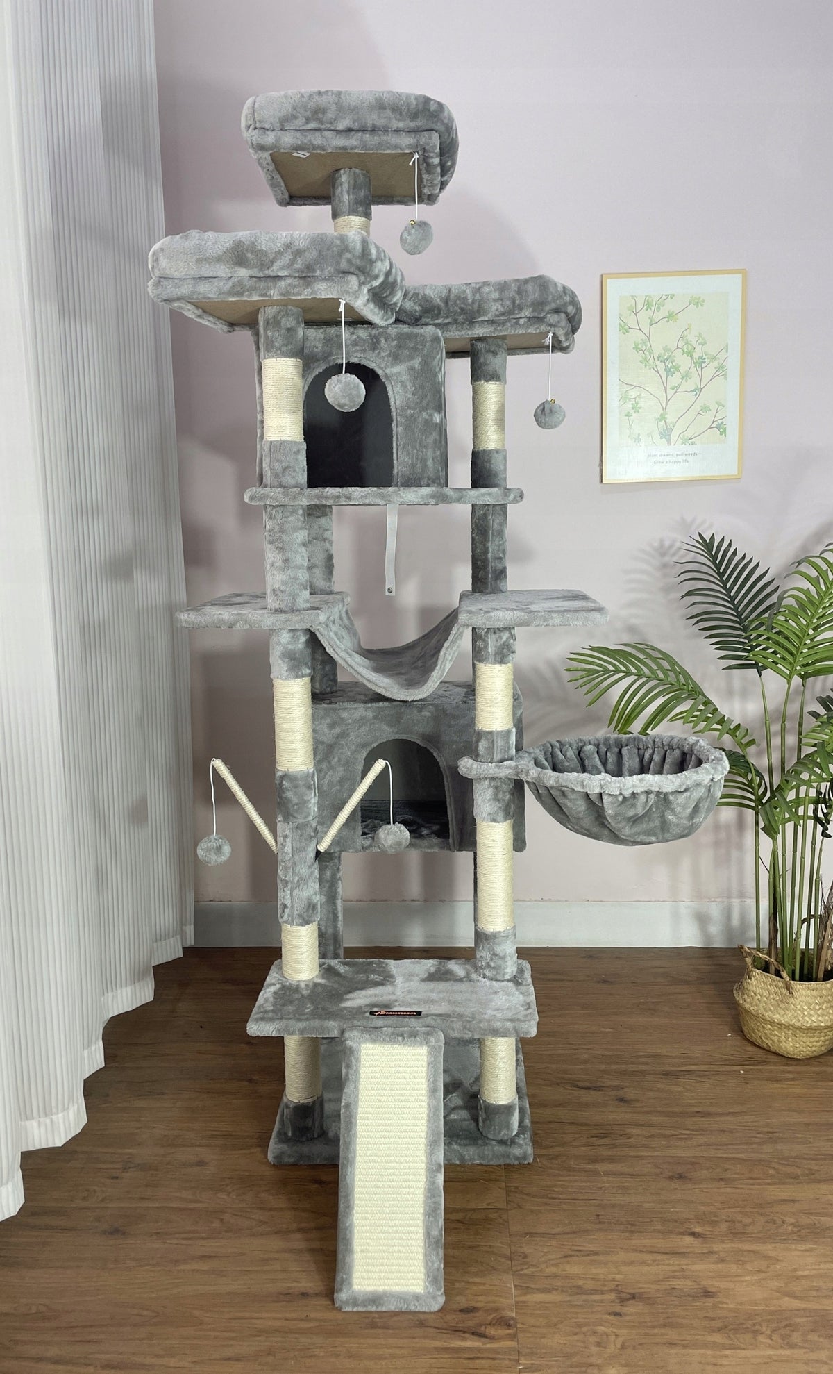 CAT SCRATCHER HOUSE BOOTH TREE TOWER XXL 185cm Brand Drapaczek