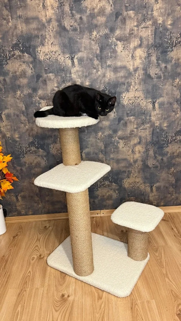 CAT SCRATCHER LARGE STABLE WITH JUTE BED 87 CM HELIOS CATMADE Packaging status original