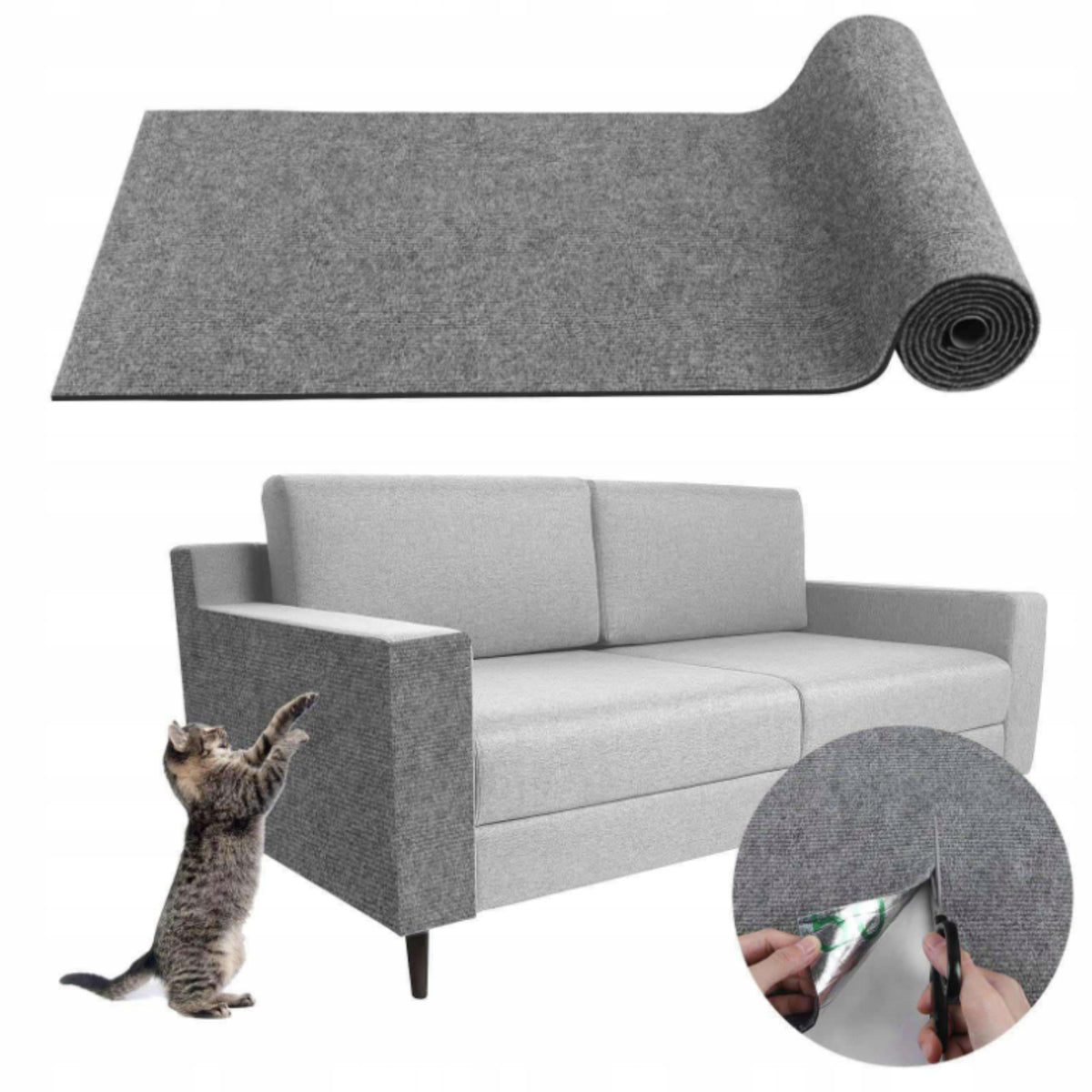 CAT SCRATCHER SCRATCHING MAT SELF ADHESIVE 40x200 COUCH PROTECTION!