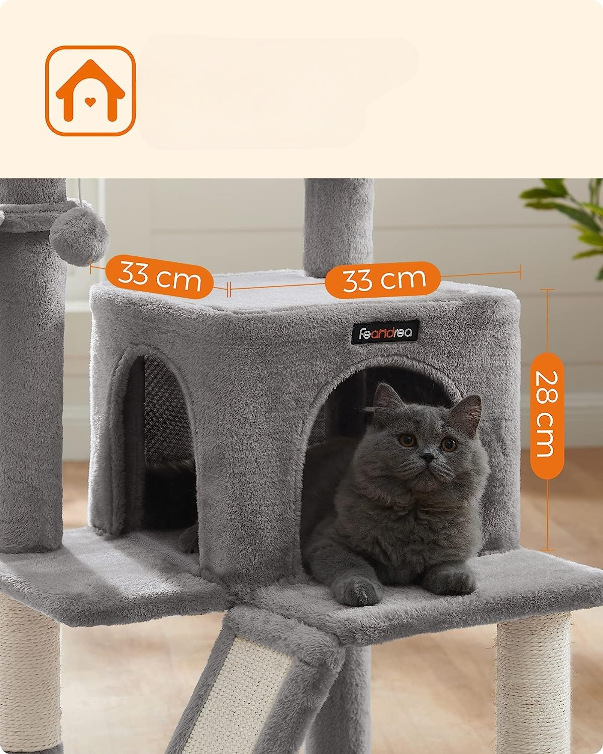 CAT SCRATCHER STABLE BED TOWER POST COTTAGE 3 LEVELS Brand no brand