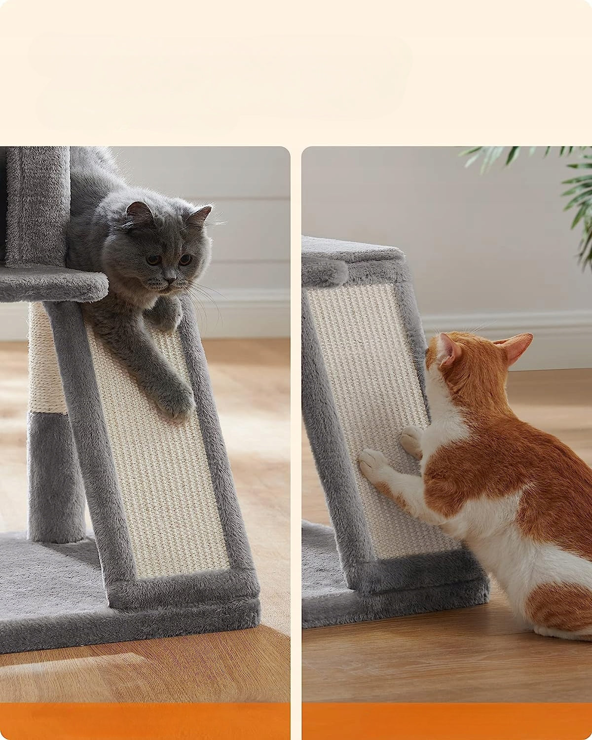 CAT SCRATCHER STABLE BED TOWER POST COTTAGE 3 LEVELS Height (cm) 61 - 100 cm