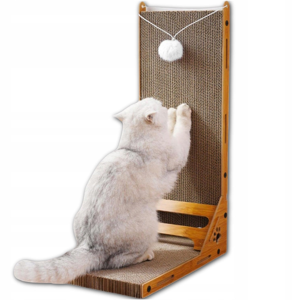 CAT SCRATCHER TOY BED TOWER WITH BALL CATNIP CAT TOY Packaging status original