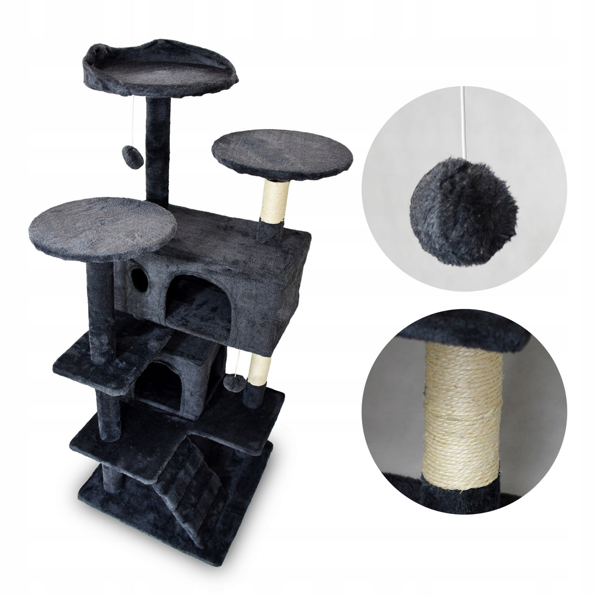 CAT SCRATCHER TREE TOWER BED COTTAGE 7 LEVELS LARGE STABLE Brand Medas Professsional