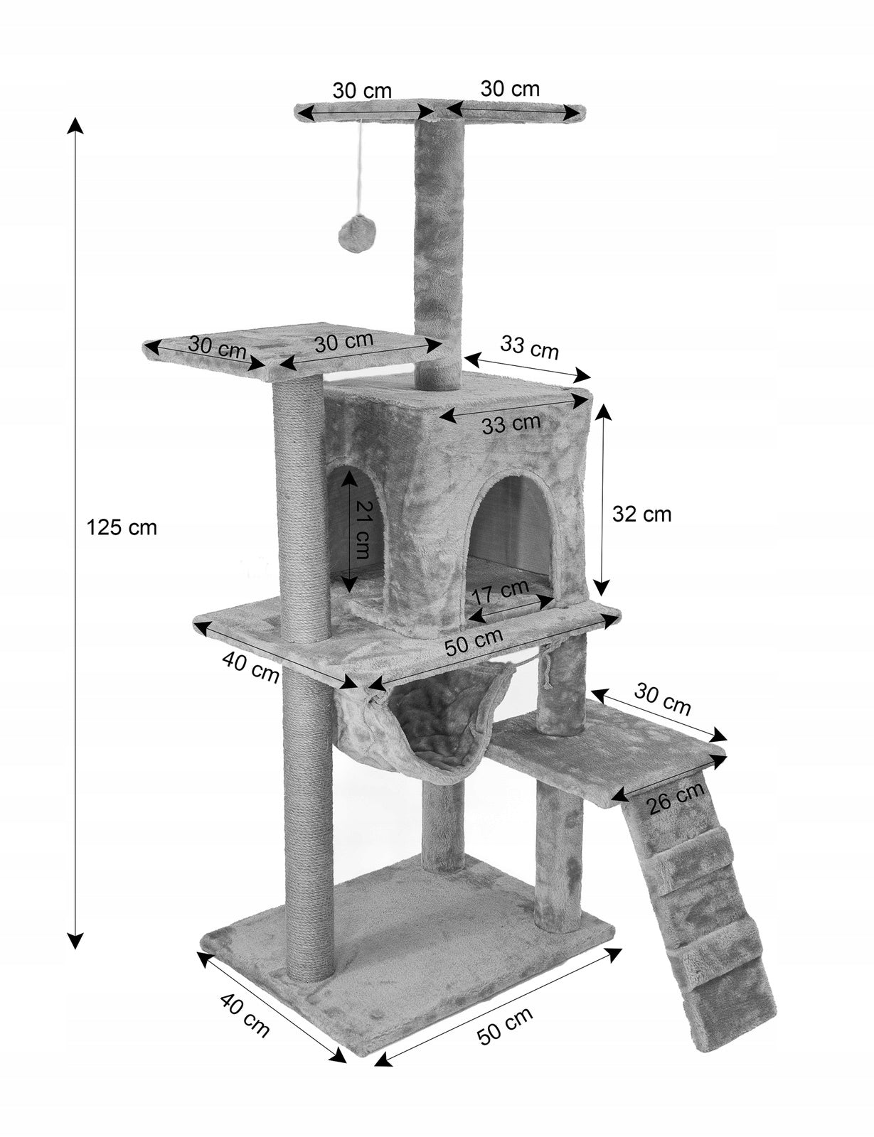 Kačių draskyklė Fluxar home, SC-114, 125cm