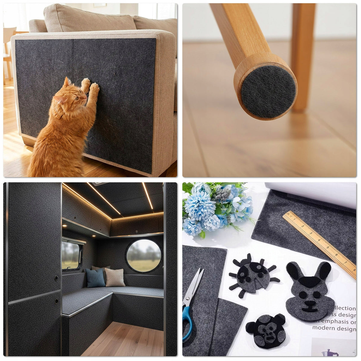 CAT SCRATCHING MAT SELF-ADHESIVE FELT LARGE SCRATCHING POST 200X40 CM Manufacturer code 069952MG