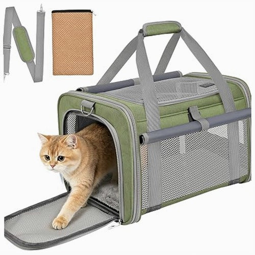 CAT TRANSPORTER FOLDING AIRPLANE OXFORD FABRIC UP TO 10KG for home