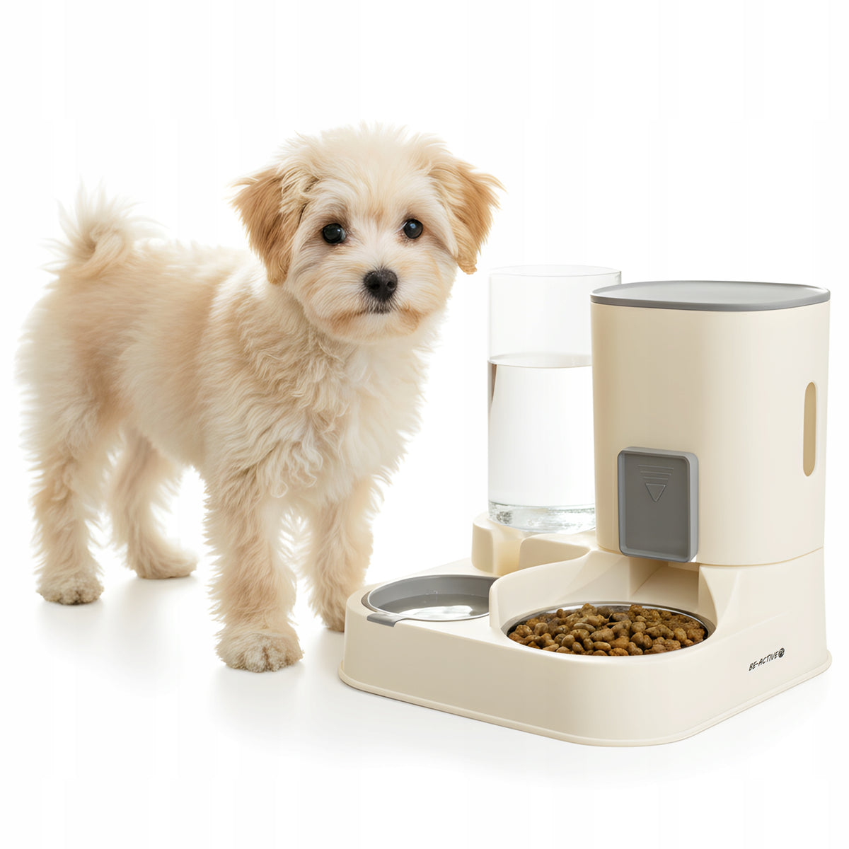 CAT WATER AND DOG FOOD FEEDER AUTOMATIC BOWL DRINKER DISPENSER 2IN1