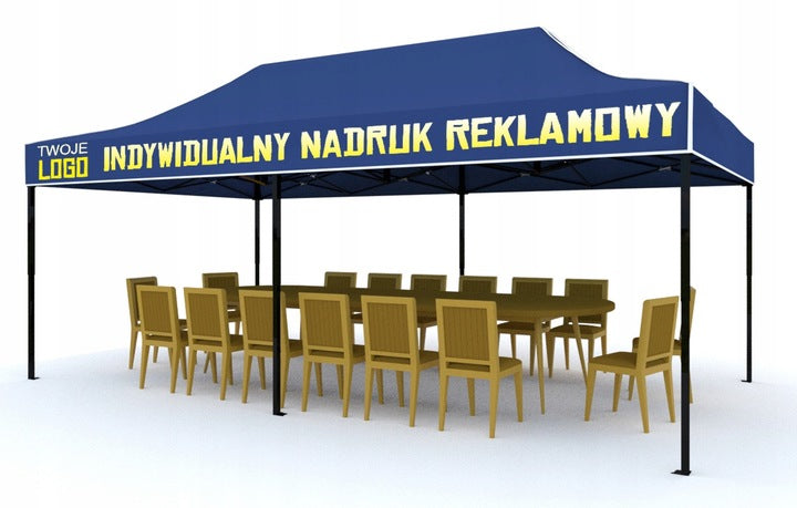 CATERING Tent with LOGO Express Party 3x6 GAZEBO WITH PRINT INSCRIPTION Manufacturer Rot Service