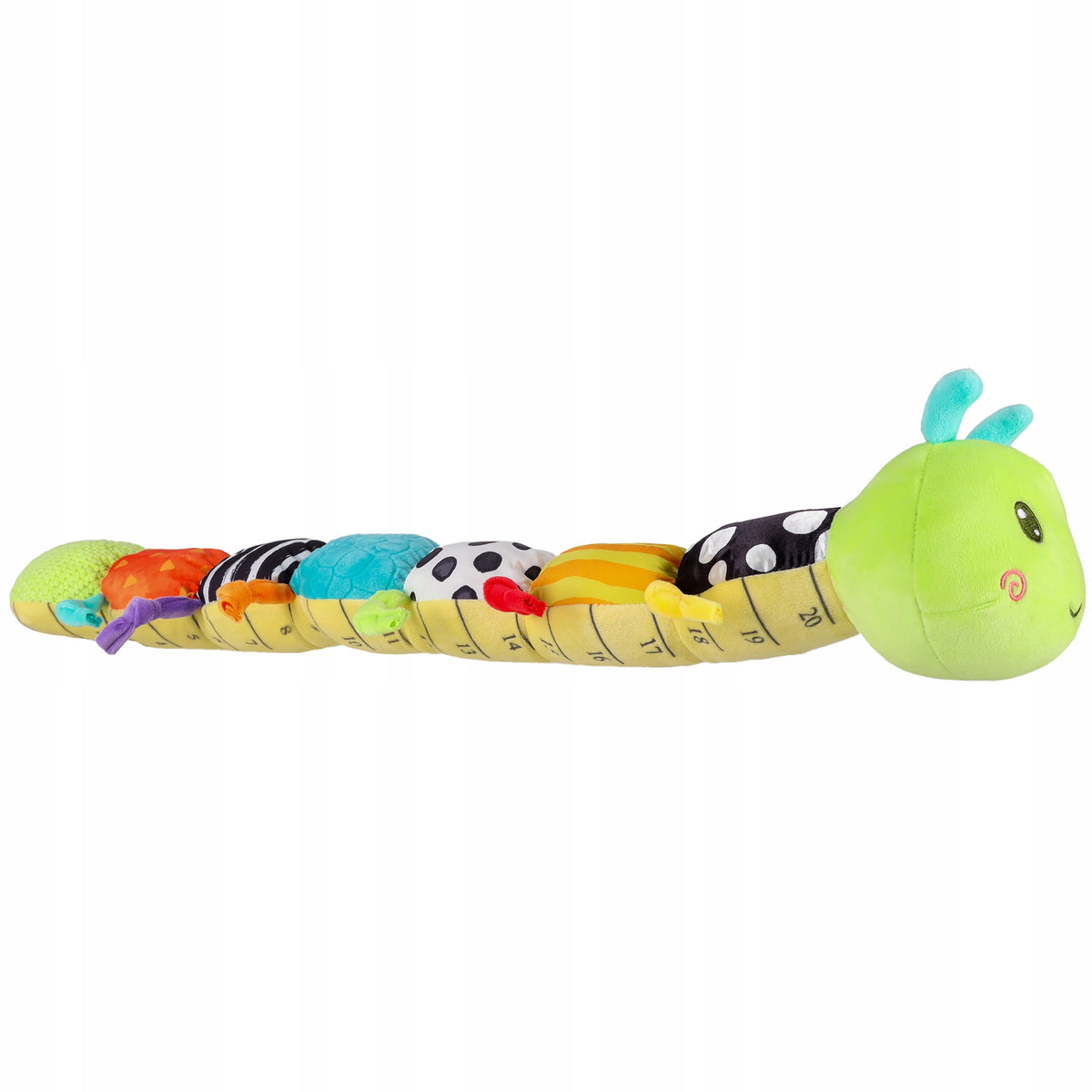 CATERPILLAR SENSORY TOY FOR BABIES INTERACTIVE RATTLE TEETHER Brand Ikonka