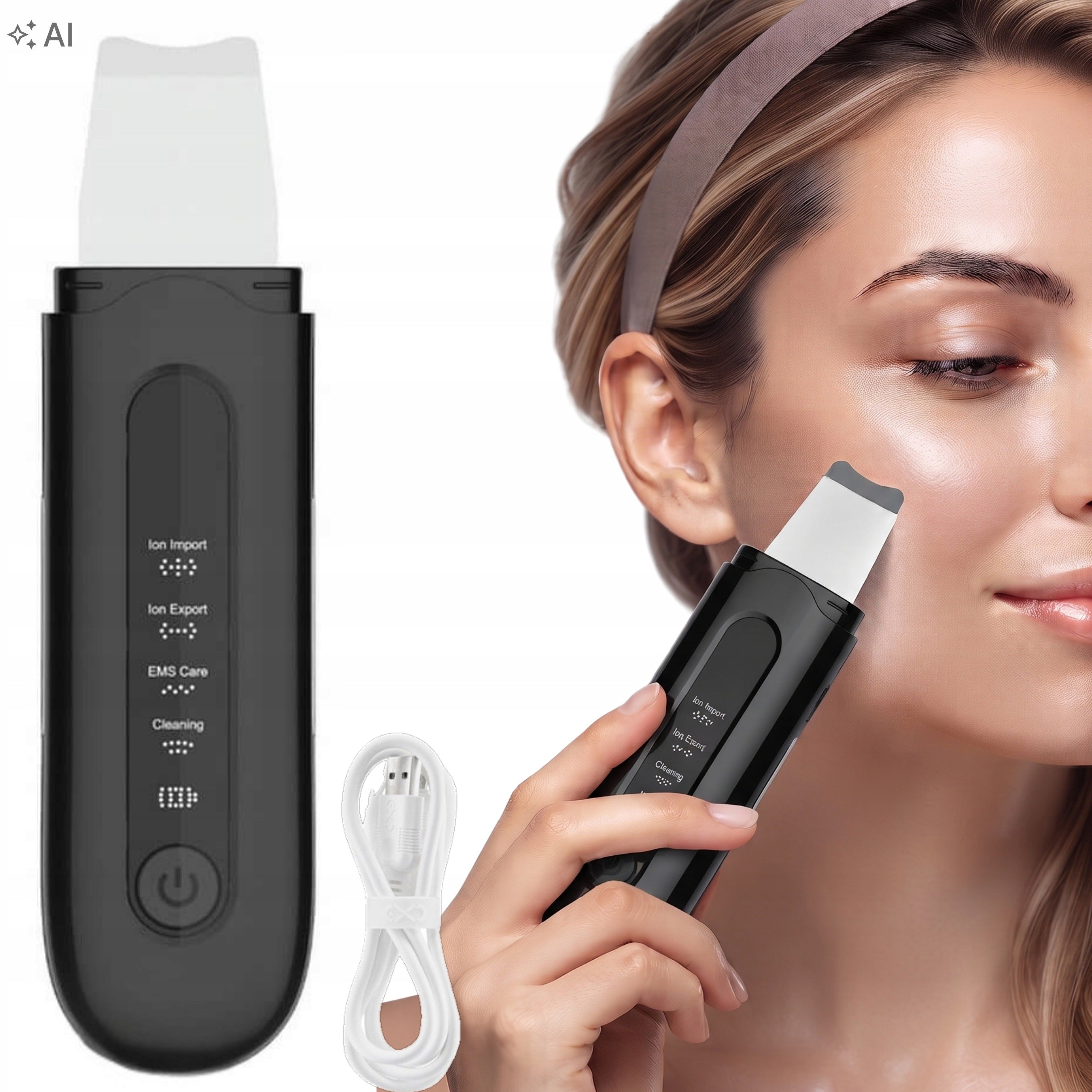CAVITATION PEELING 4in1 FOR FACE EMS IONTOPHORESIS SONOPHORESIS ULTRASOUND
