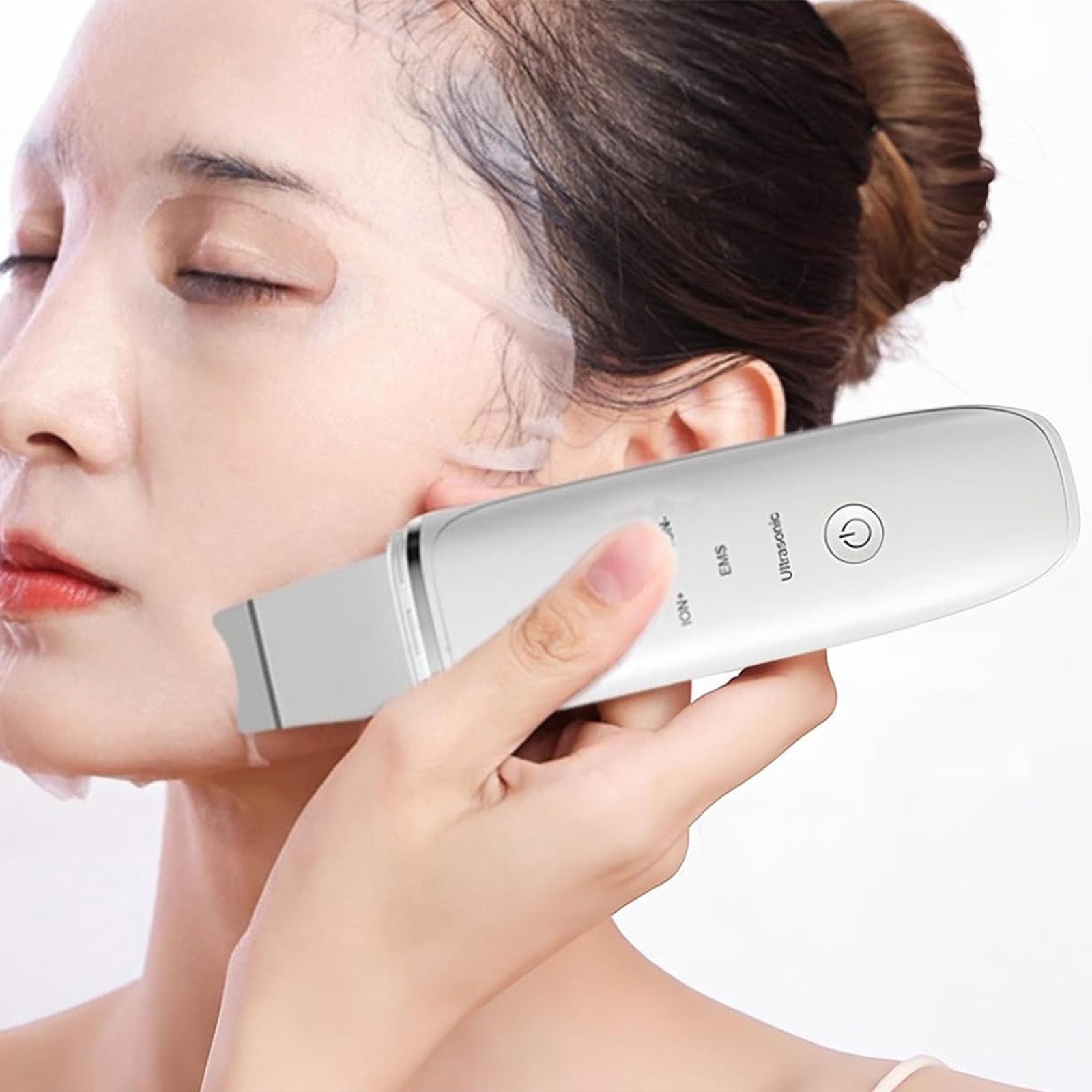 CAVITATION PEELING IN 4IN1 IONTOPHORESIS SONOPHORESIS+CLEANING SET Power supply rechargeable battery