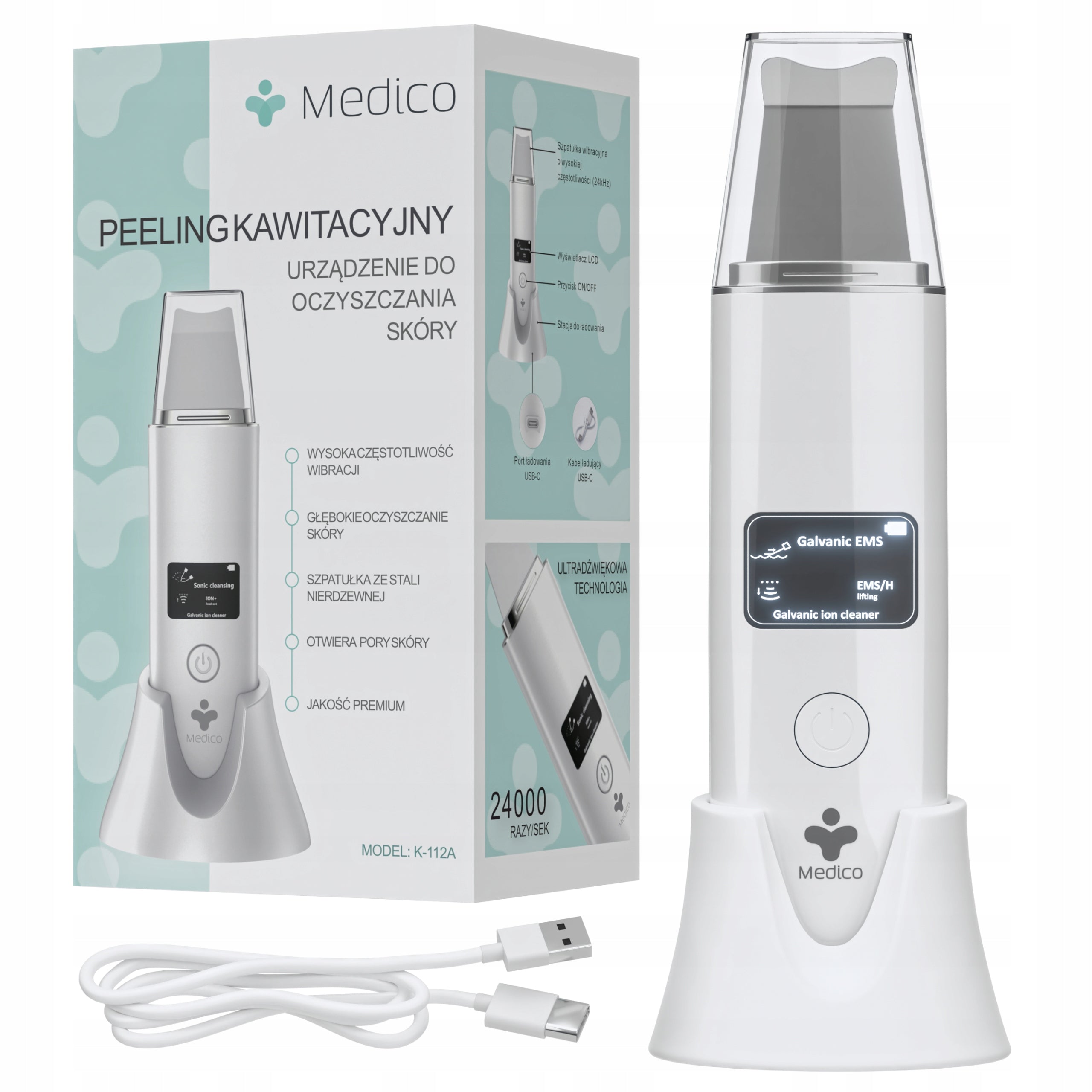 CAVITATION PEELING WIRELESS 5in1 CHARGING STATION EMS ULTRASOUND