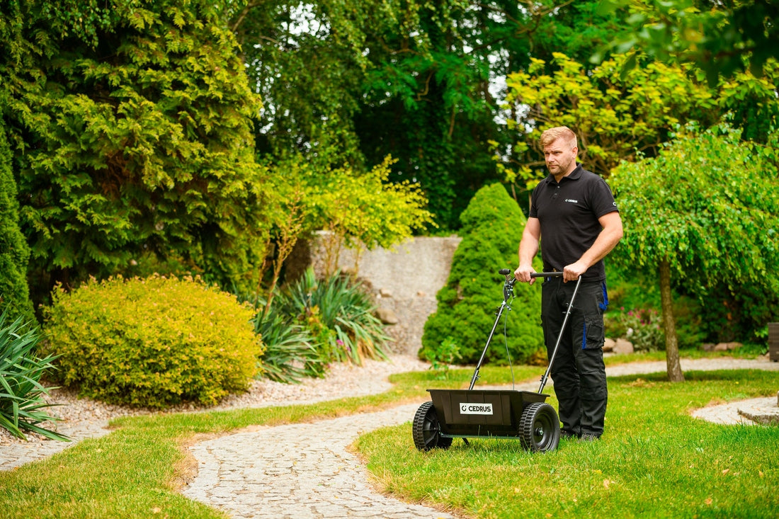 CEDRUS SP31516 SEEDER GARDEN SPREADER SAND SALT FERTILIZER SEEDS 60cm Power supply handheld
