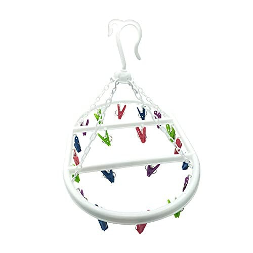 CEILING CLOTHES DRYER OVAL STAND UNDERWEAR PVC 20 CLIPS steel Brand no brand