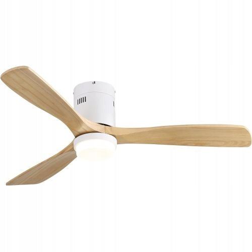CEILING FAN WINDMILL 132 CM REMOTE CONTROL LED LAMP WITH WINDMILL White