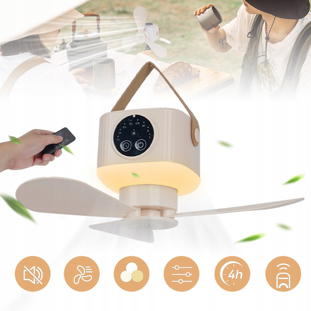 CEILING FAN WITH REMOTE CONTROL LOOP LOW NOISE 3.7V Brand Bedee