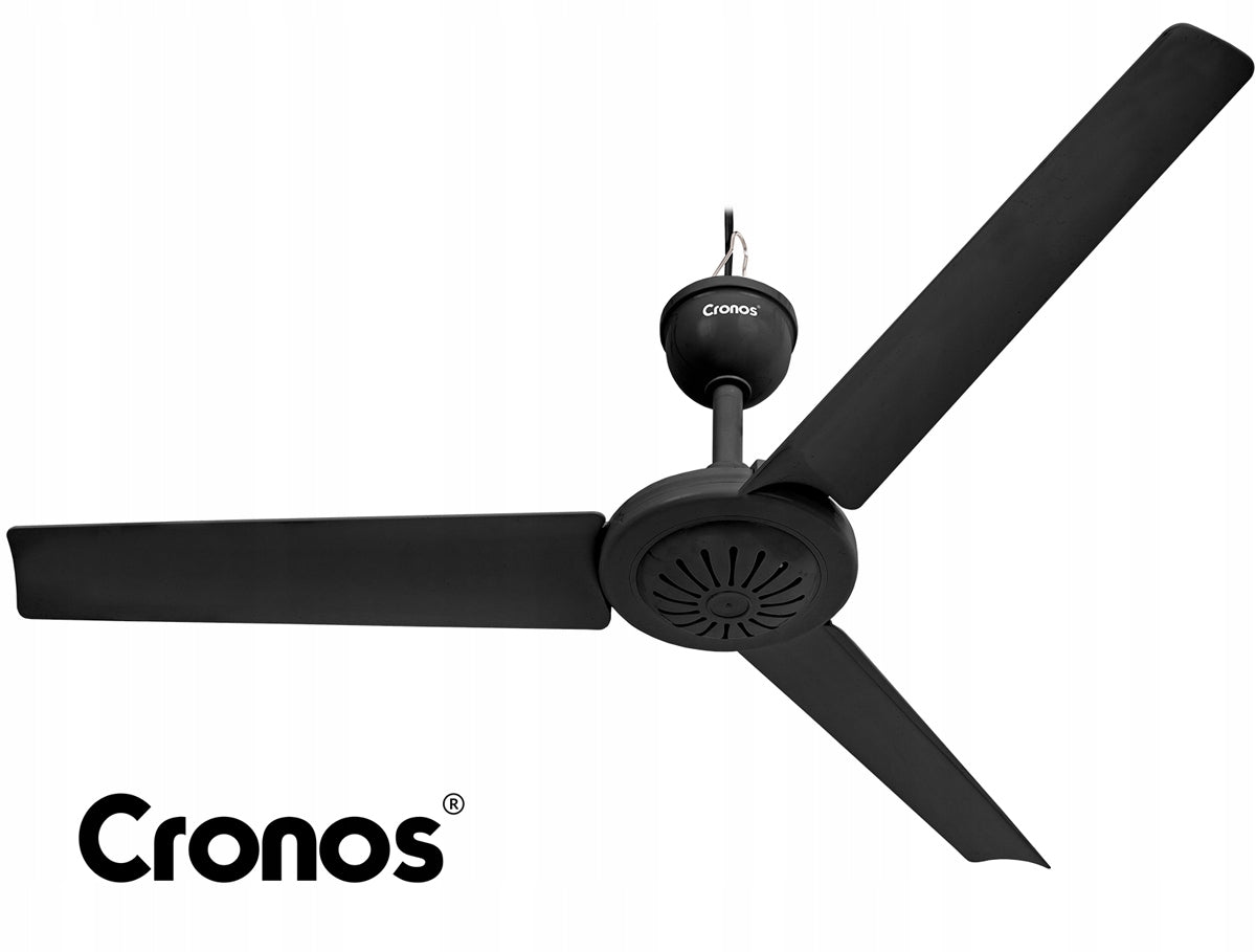 CEILING FAN WITH WINDMILL QUIET BLACK WINDMILL 70cm + PILOT TIMER Brand Cronos