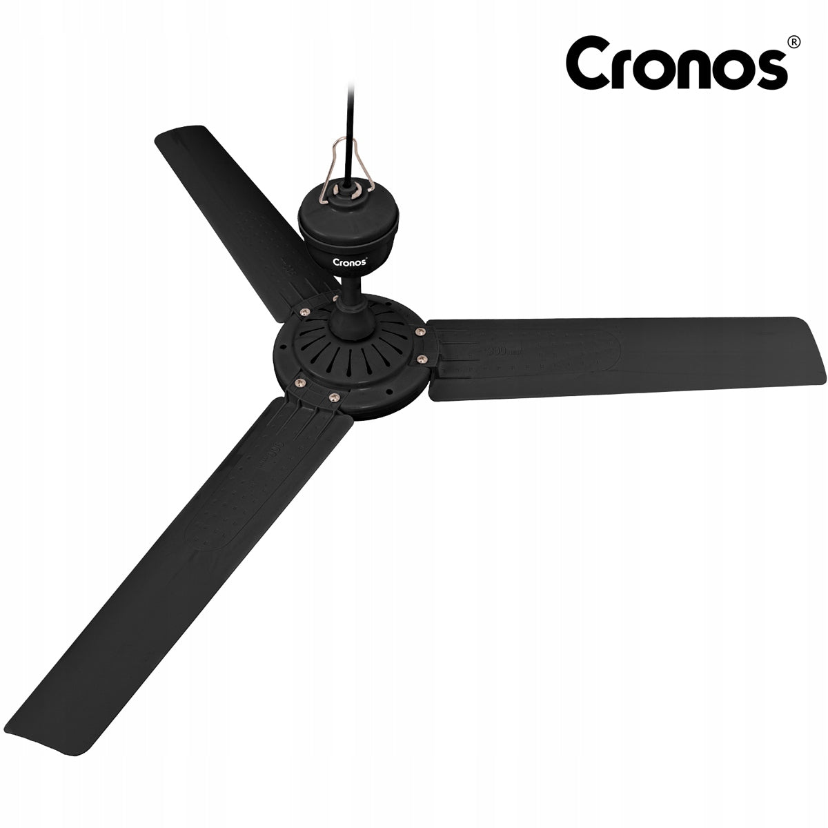 CEILING FAN WITH WINDMILL QUIET BLACK WINDMILL 90cm + PILOT TIMER Included equipment remote