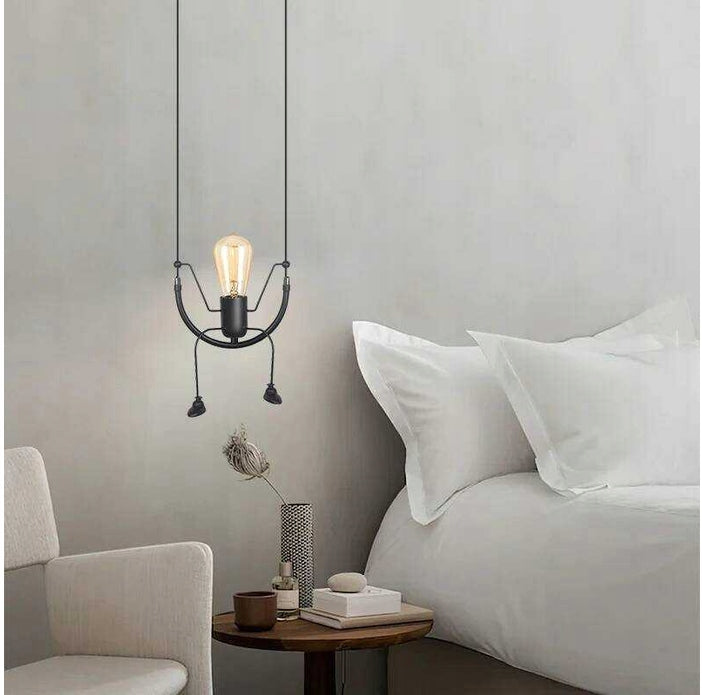 CEILING LAMP HANGING MAN HUMANOID SWING BLACK UNIQUE LOFT DESIGN Manufacturer code LAMPKA SUFITOWA LOFT HUMANOID HUŚTAWKA