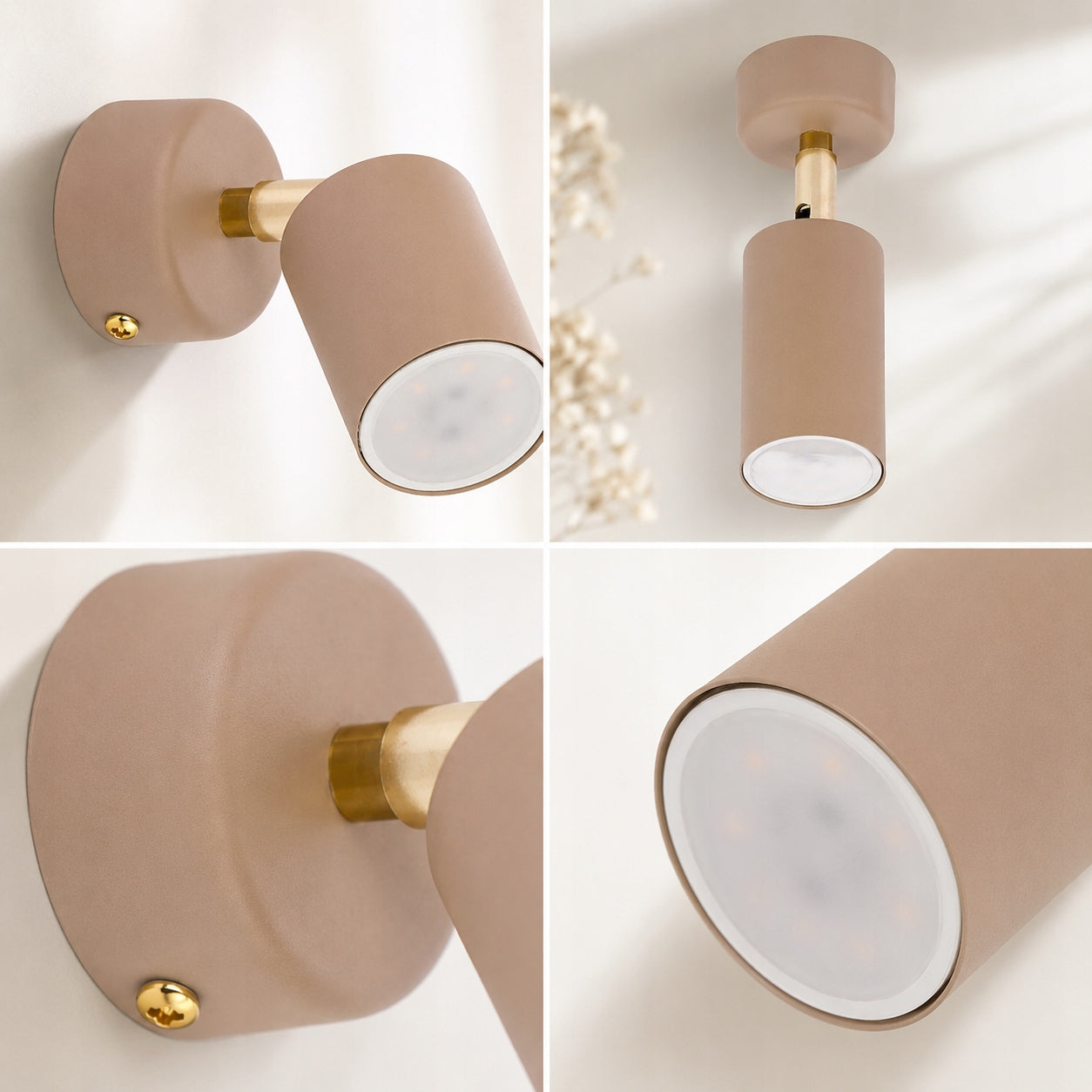 CEILING LAMP WALL SCONCE SPOT SPOTLIGHT GU10 CASHMERE BEIGE ECRU BEIGE Manufacturer code 89089