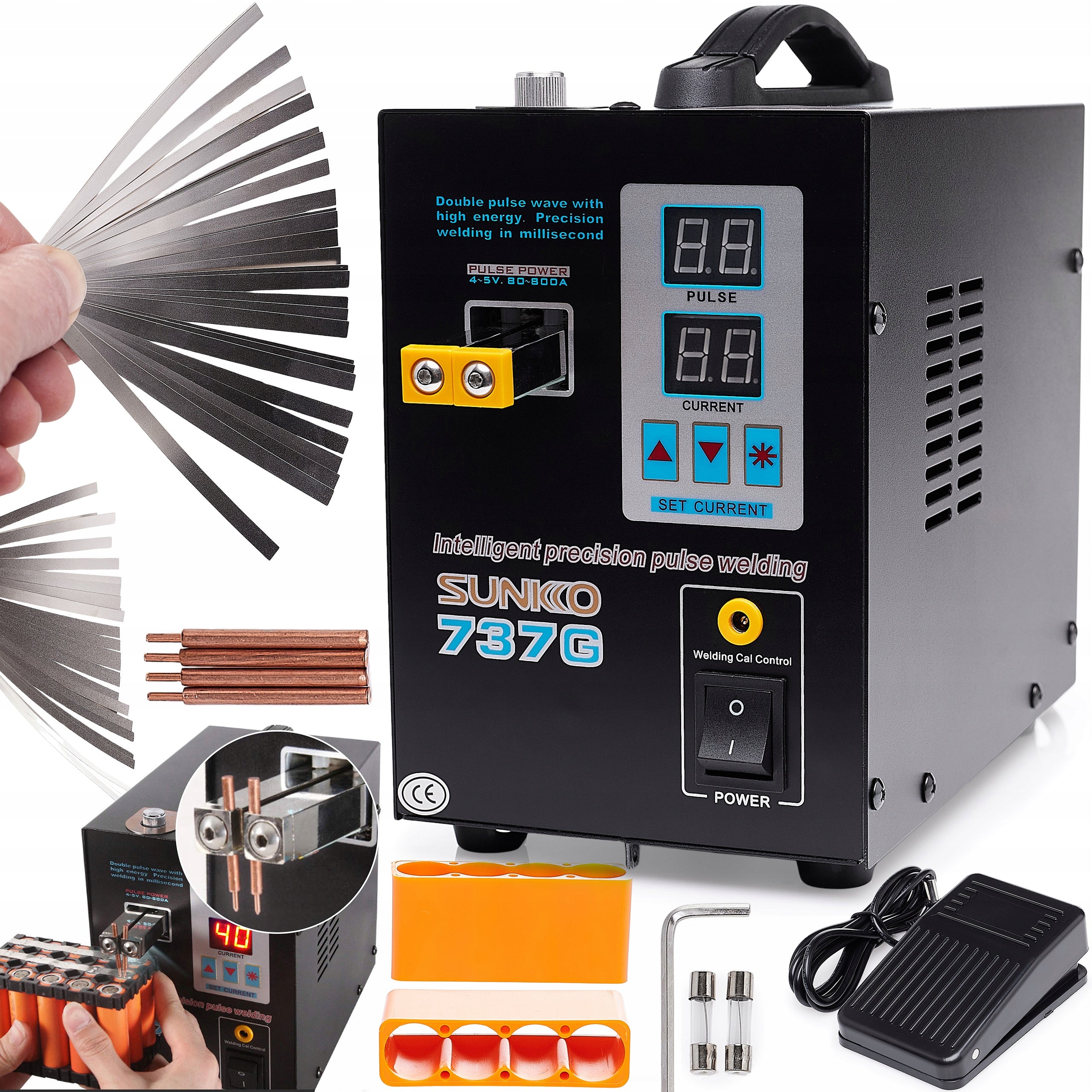 CELL SEALER 18650 PACK SUNKKO 737G POINT PULSE