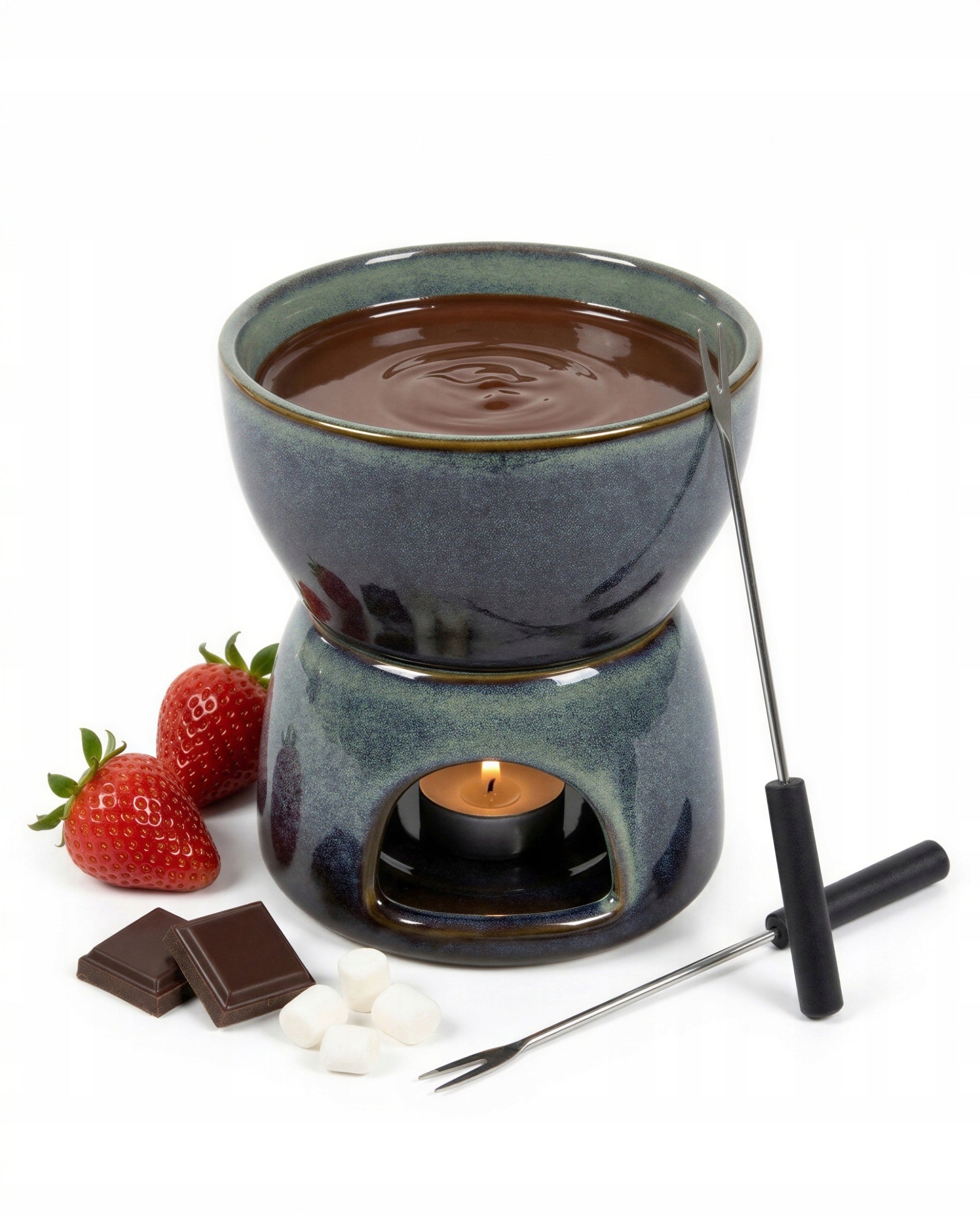 CERAMIC CHOCOLATE FONDUE SET 450 ML BYENT FOR LOVERS