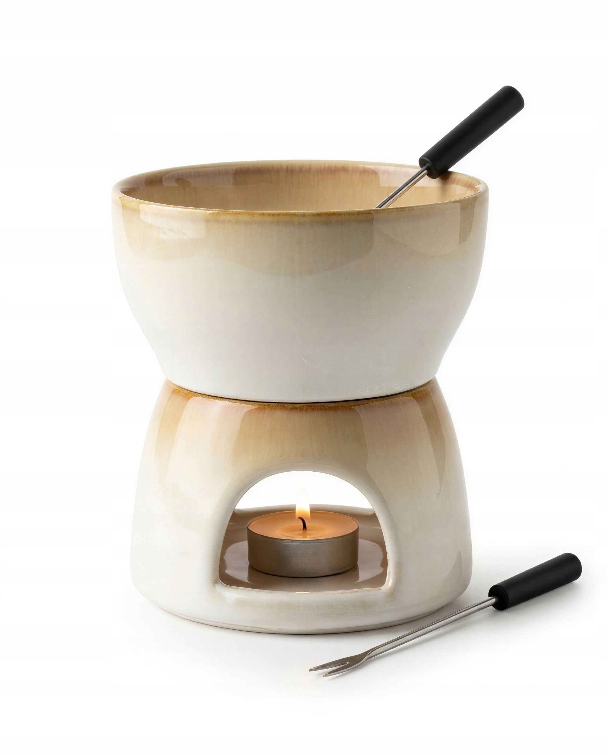 CERAMIC CHOCOLATE FONDUE SET 450 ML IDEAL BYENT