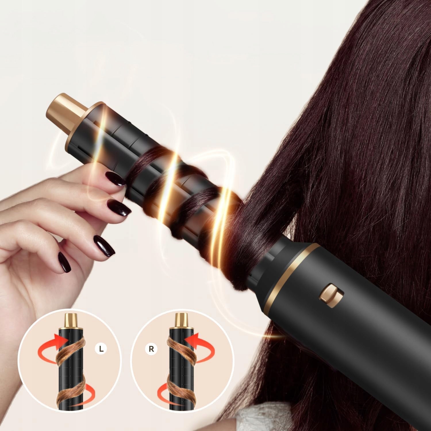 CERAMIC CONICAL CURLING IRON FOR STYLING CURLING HAIR REG TEMP THREE 5IN1 Brand no brand