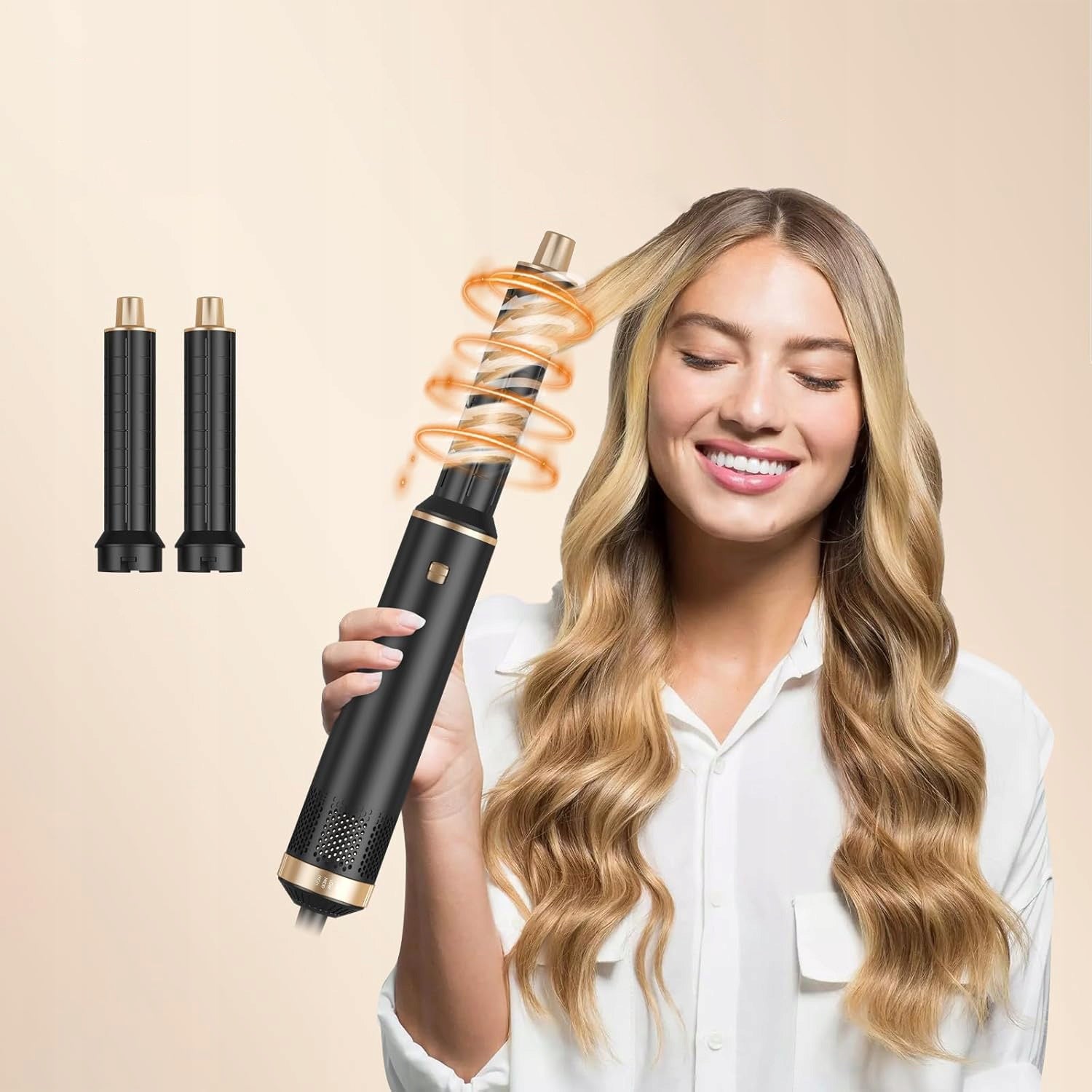 CERAMIC CONICAL CURLING IRON FOR STYLING CURLING HAIR REG TEMP THREE 5IN1 Packaging status original