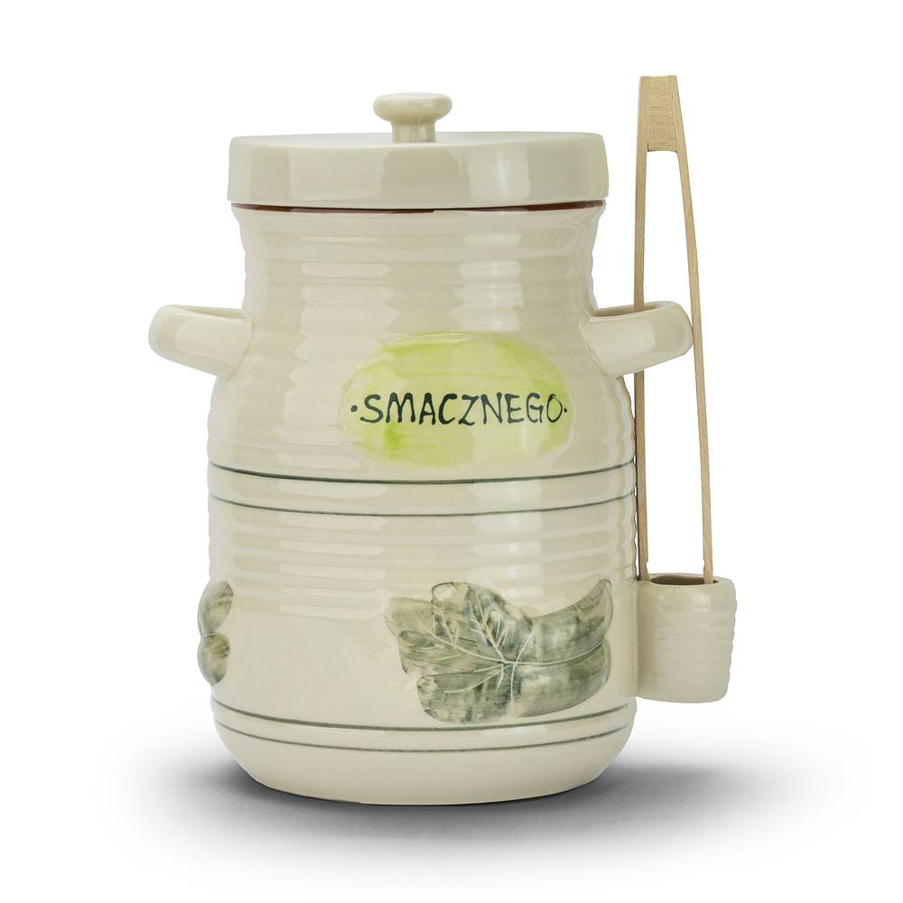 CERAMIC CONTAINER 3,5L FOR CUCUMBERS WITH PLIERS Manufacturer code RUI3156