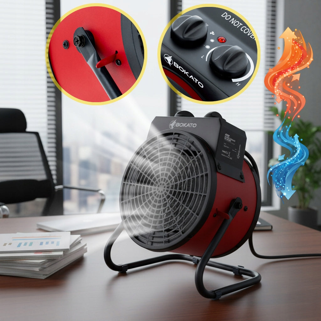 CERAMIC FAN HEATER 3000W HEATER FARELKA THERMOSTAT BOKATO 2 POS Manufacturer code GRZ977