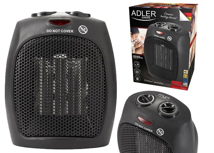 CERAMIC FAN HEATER FARLEKA ELECTRIC HEATER THERMOSTAT 1500W Manufacturer code AD7702