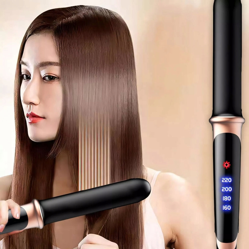 CERAMIC HAIR STRAIGHTENER 2IN1 CURLER WITH TEMPERATURE CONTROL Model ELEGANCKA PROSTOWNICA 30W