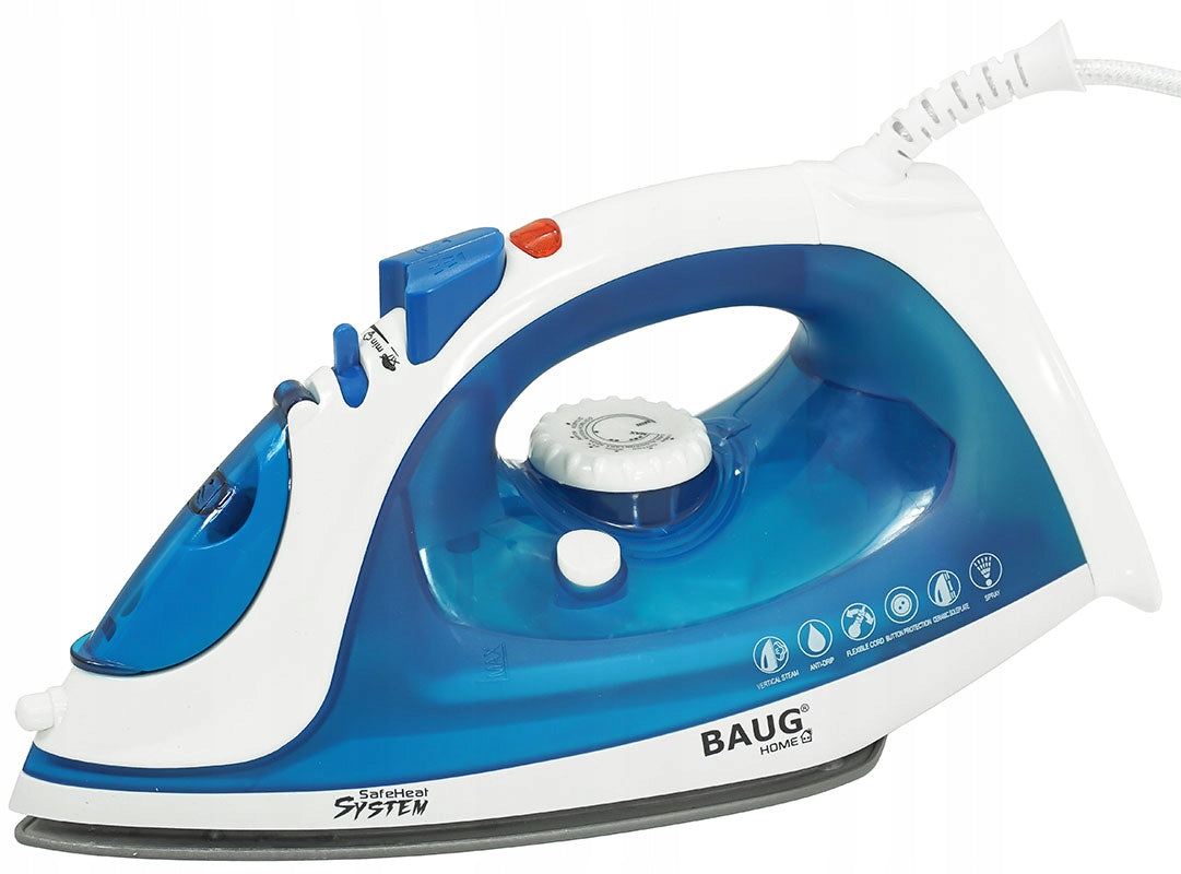 CERAMIC IRON ADJUSTABLE STEAM IMPACT IRONING CLOTHES STRONG 2200W Manufacturer code B8100