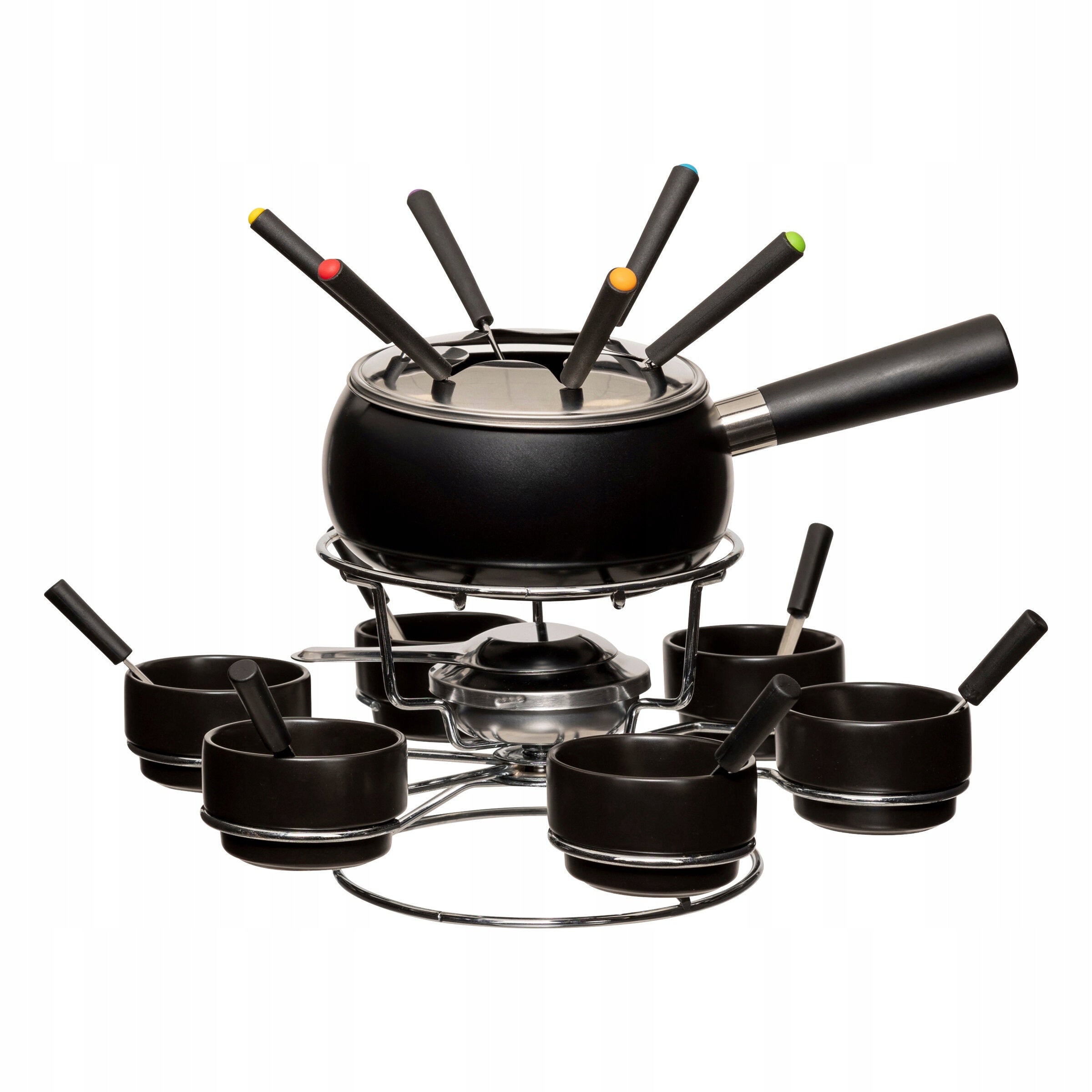 CERAMIC ROTARY FONDUE SET FOR 6 PEOPLE CAPACITY 1300 ML 34X24X34CM Brand 5five Simply Smart