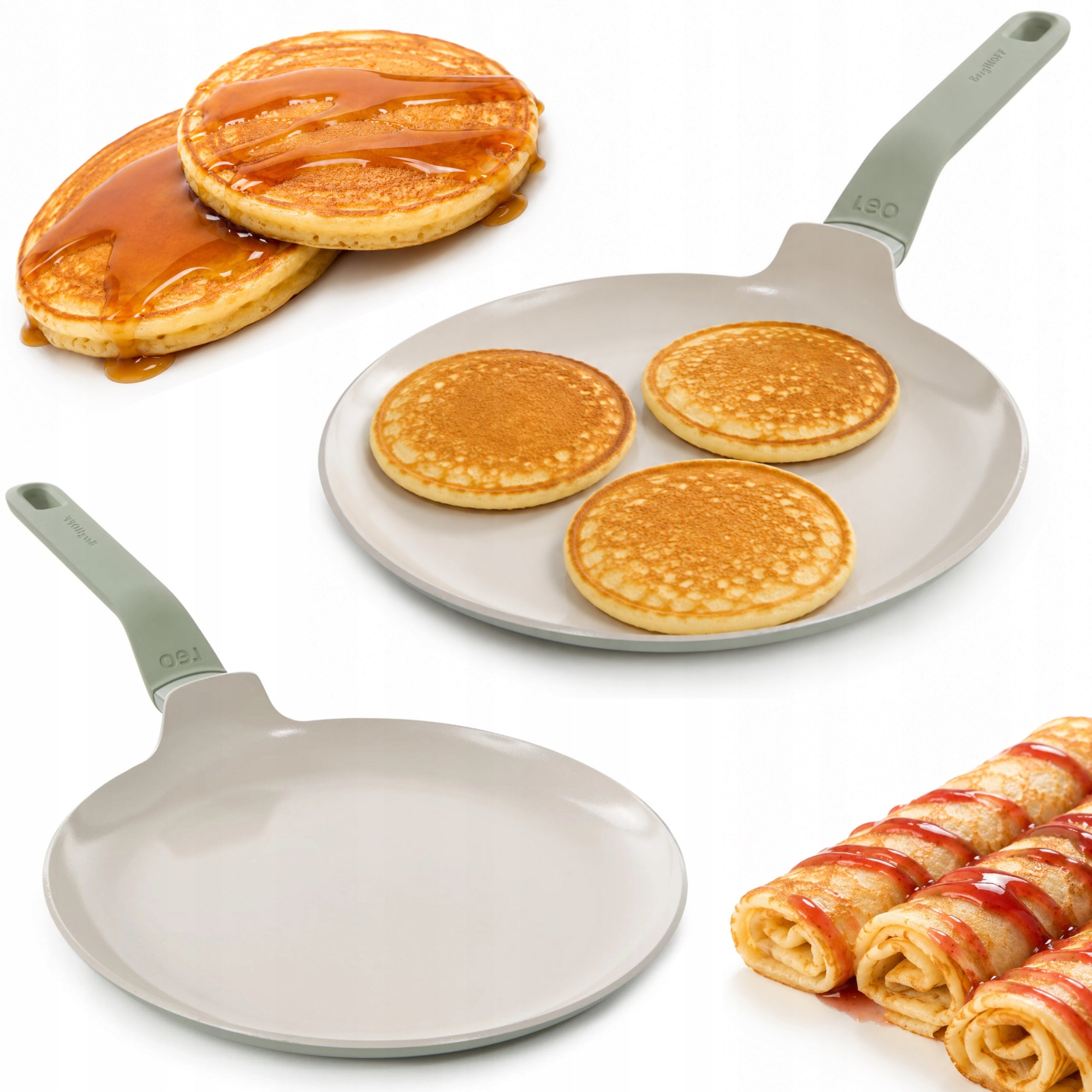 CERAMIC pancake pan 26 cm Induction Gas Balance BergHOFF