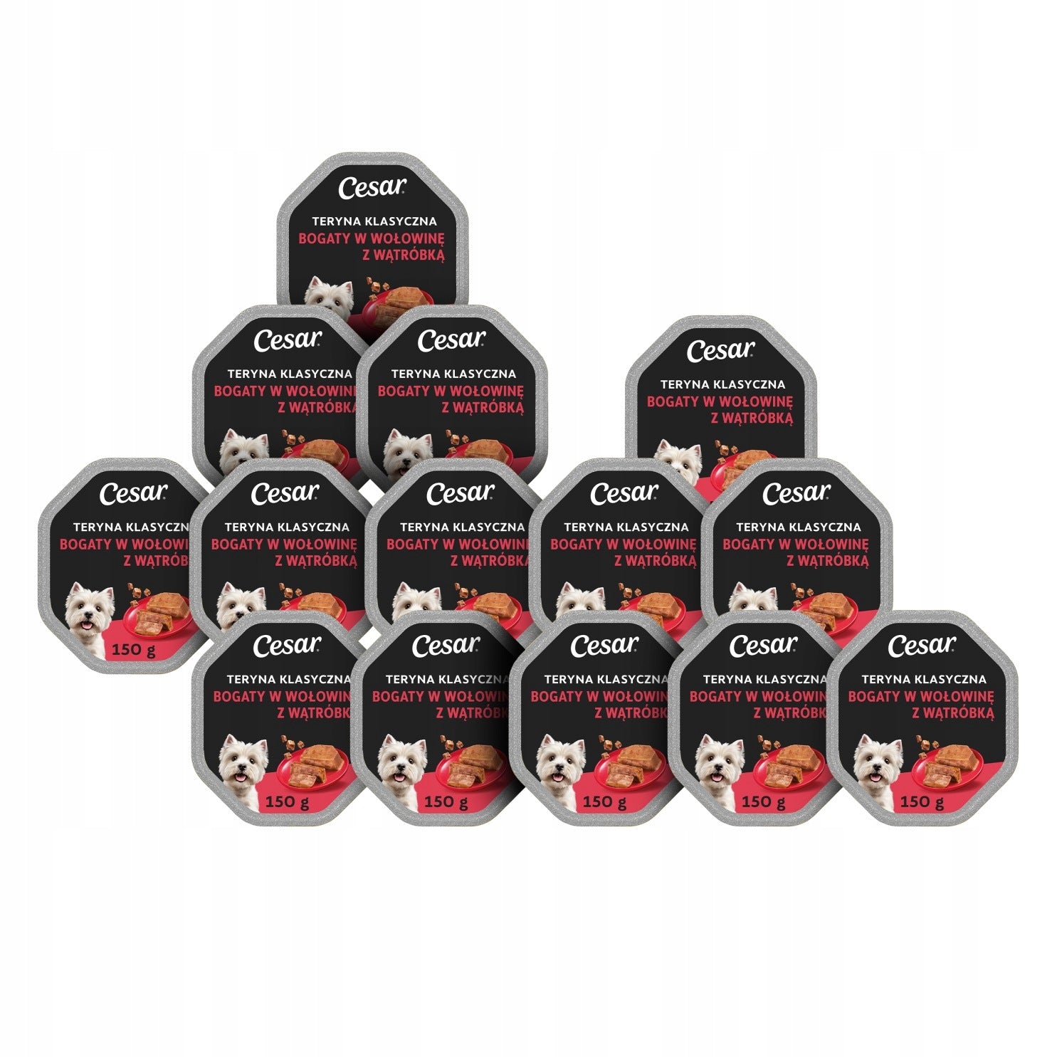 CESAR wet dog food beef and liver (14x150 g)