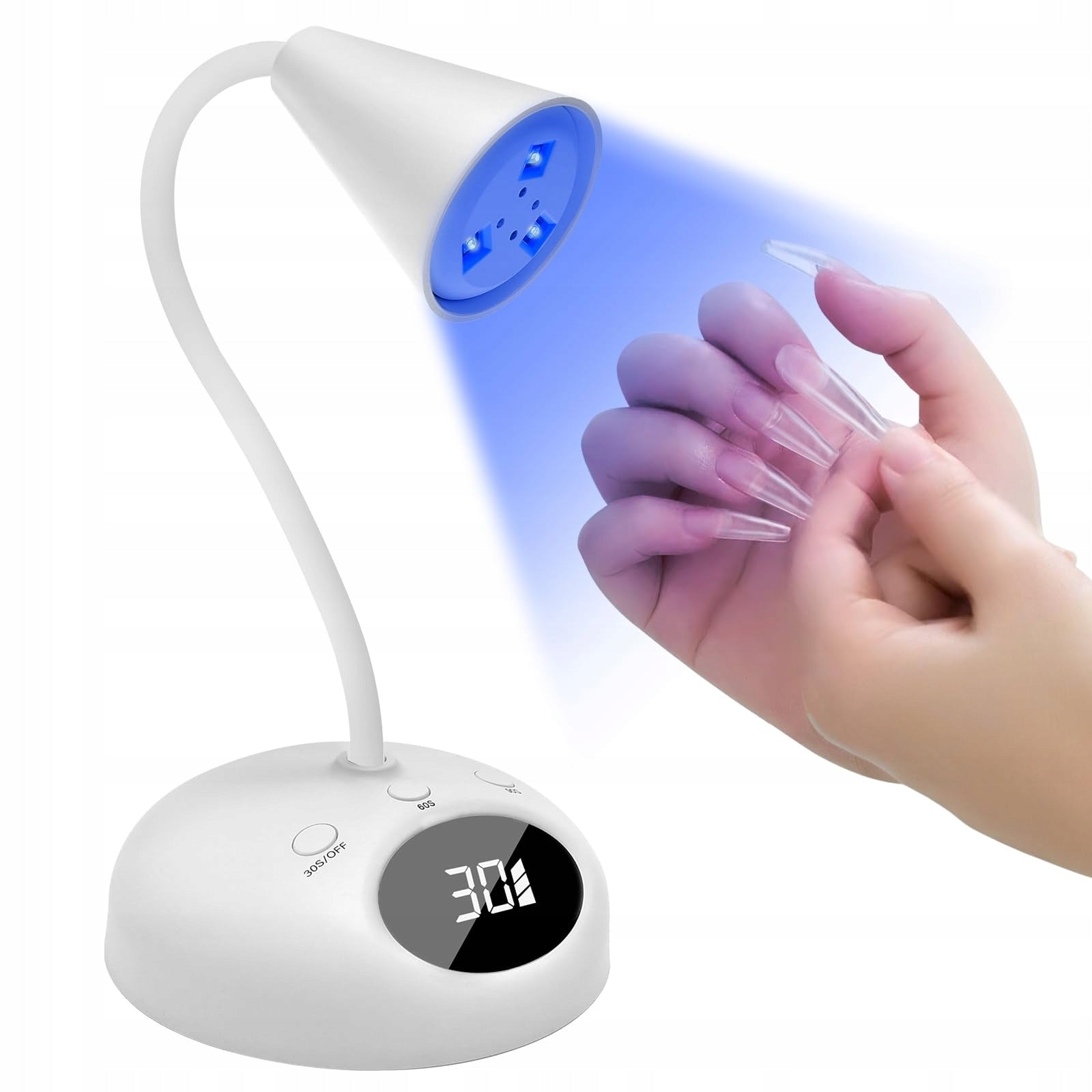 CGBE Mini UV Nail Lamp 18W LED With Sensor And LCD Display