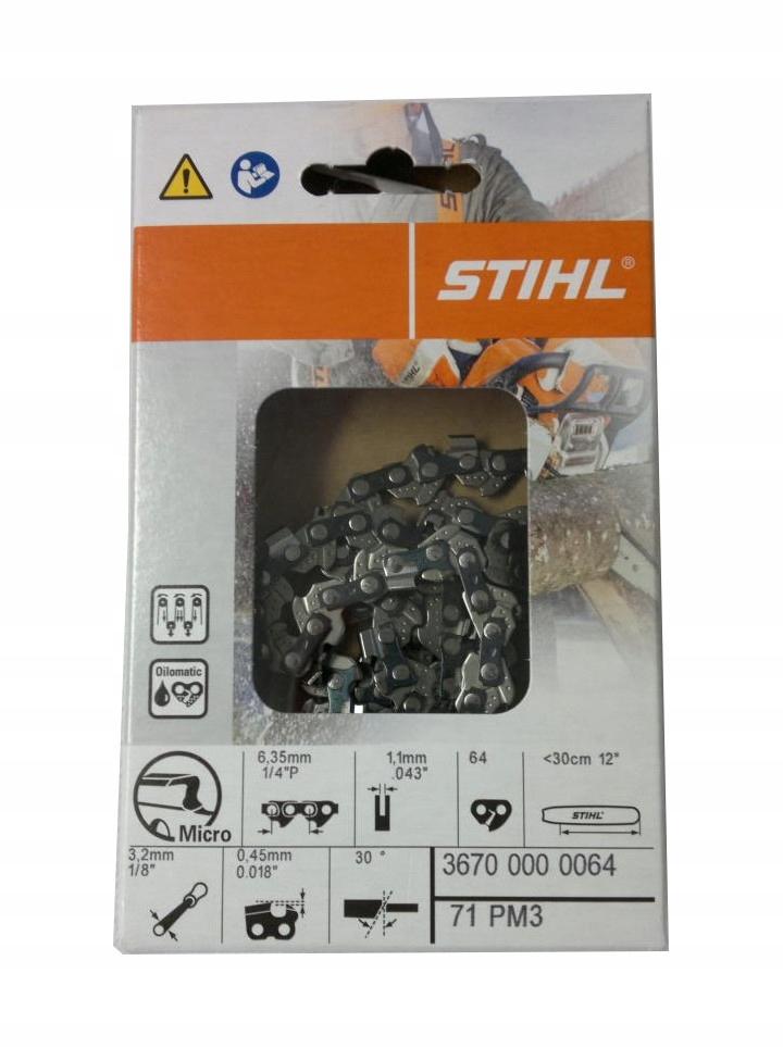 CHAIN 1/4" 1.1MM PM3 36700000064 STIHL Brand Stihl