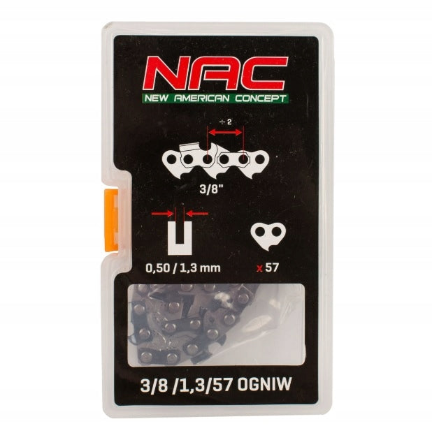 CHAIN FOR SAW NAC SAWS 3/8" 1.3mm 57 links YD-KW05-38 SPS01-38 GE-CS38 Packaging status original