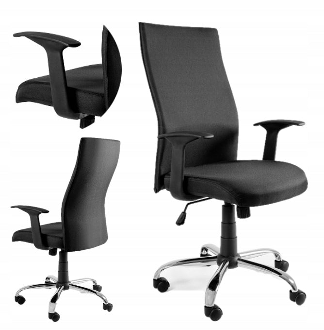 CHAIR OFFICE CHAIR SWIVEL ARMRESTS BLACK OFFICE ADMINISTRATION