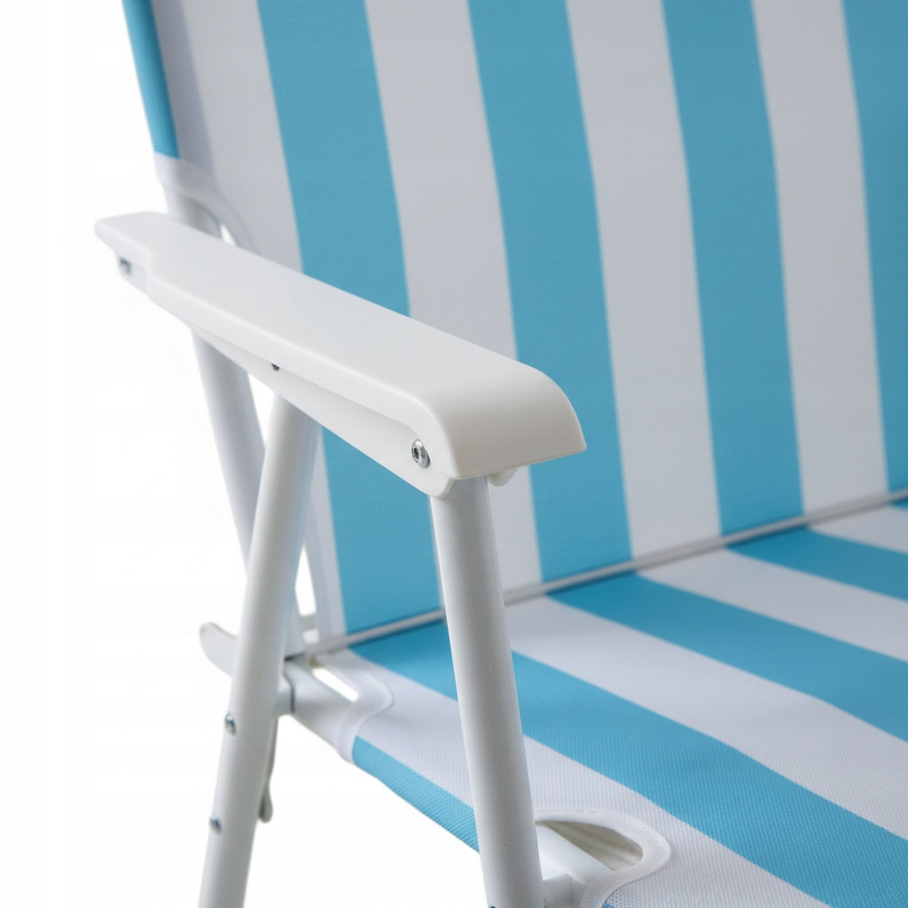 CHAIR YS-35 BEACH FOLDING HIKING LOUNGER BLUE STRIPES Frame material synthetic material