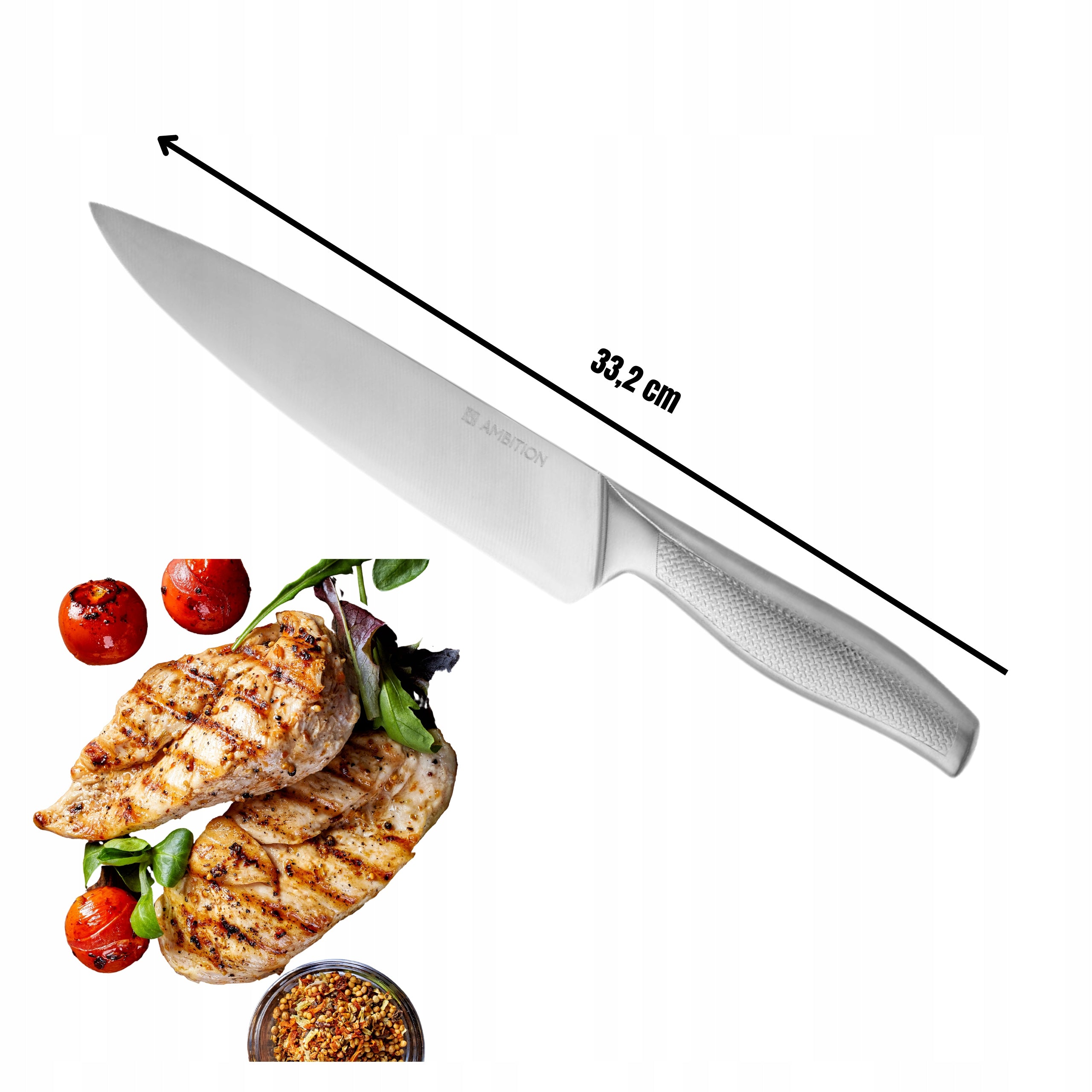 CHEF'S KITCHEN KNIVES FOR PEELING SANTOKU KITCHEN SET OF 4 EAN (GTIN) 5904134484239
