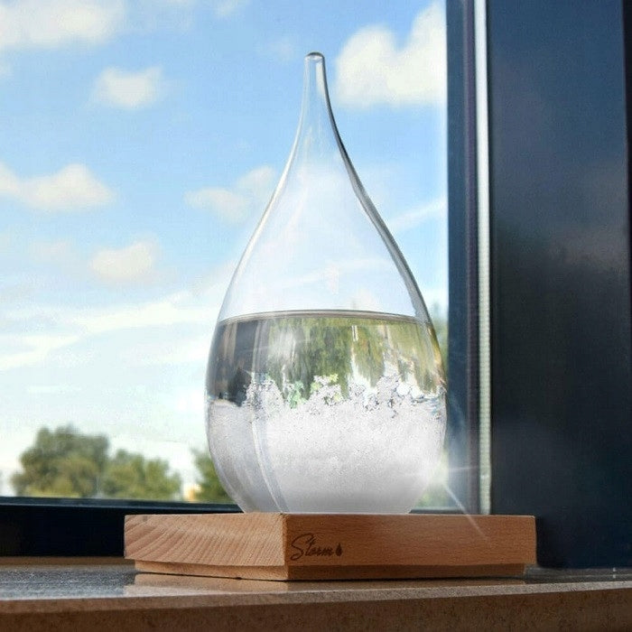 CHEMICAL BAROMETER Storm Glass Storm Drop Predicts Weather Brand M&G
