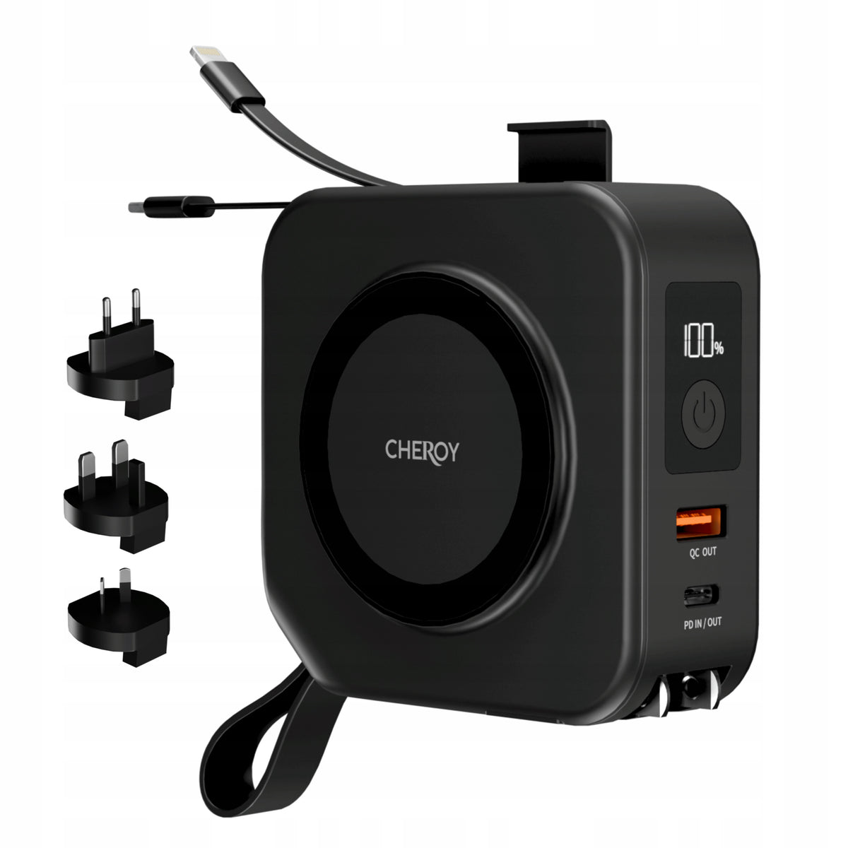 CHEROY ChargePack Multi - 5 in 1 Wireless MagSafe Travel Powerbank 10000mAh