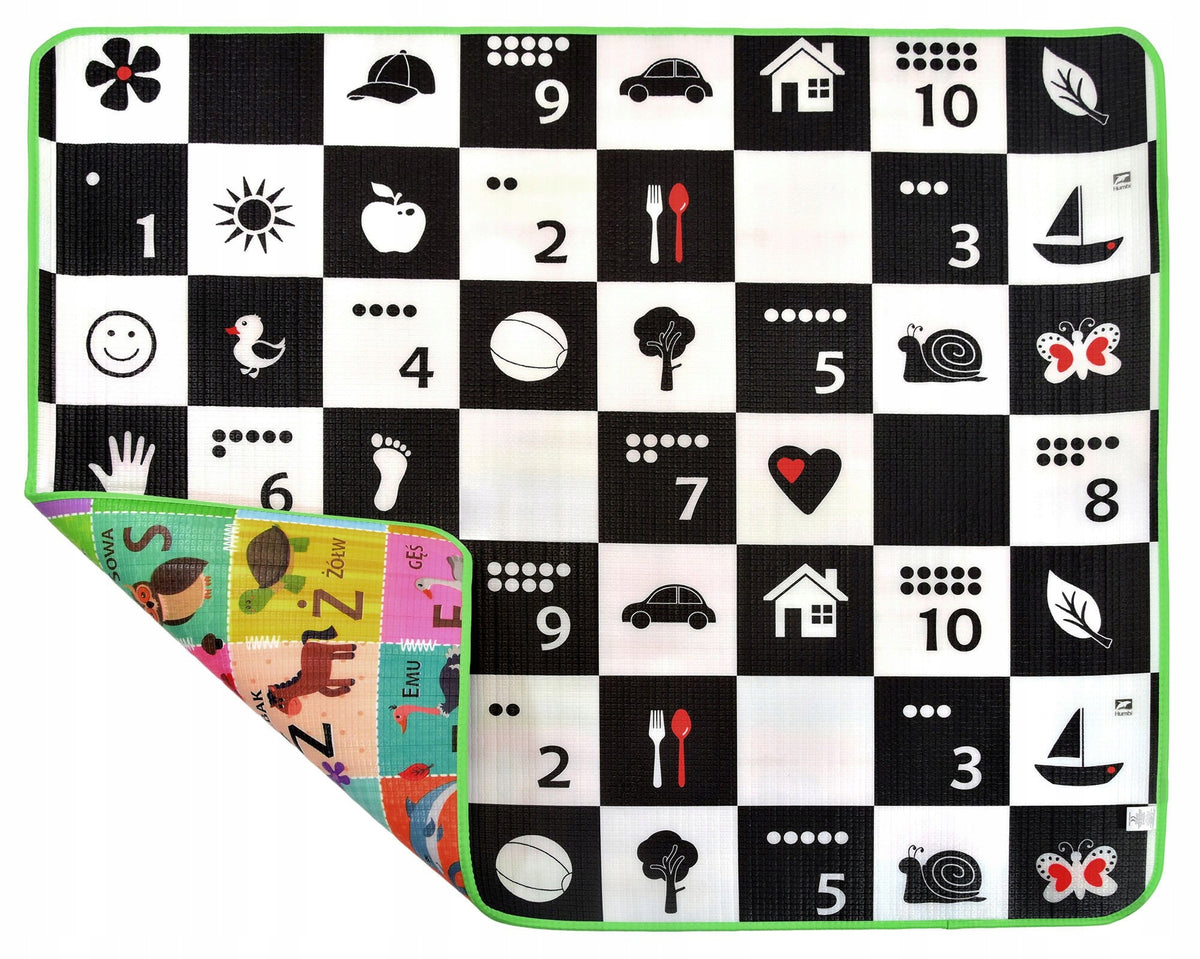 CHESSBOARD FOAM MAT Polish ALPHABET 180 x 150 X 1 CM THICK XL ROLLED