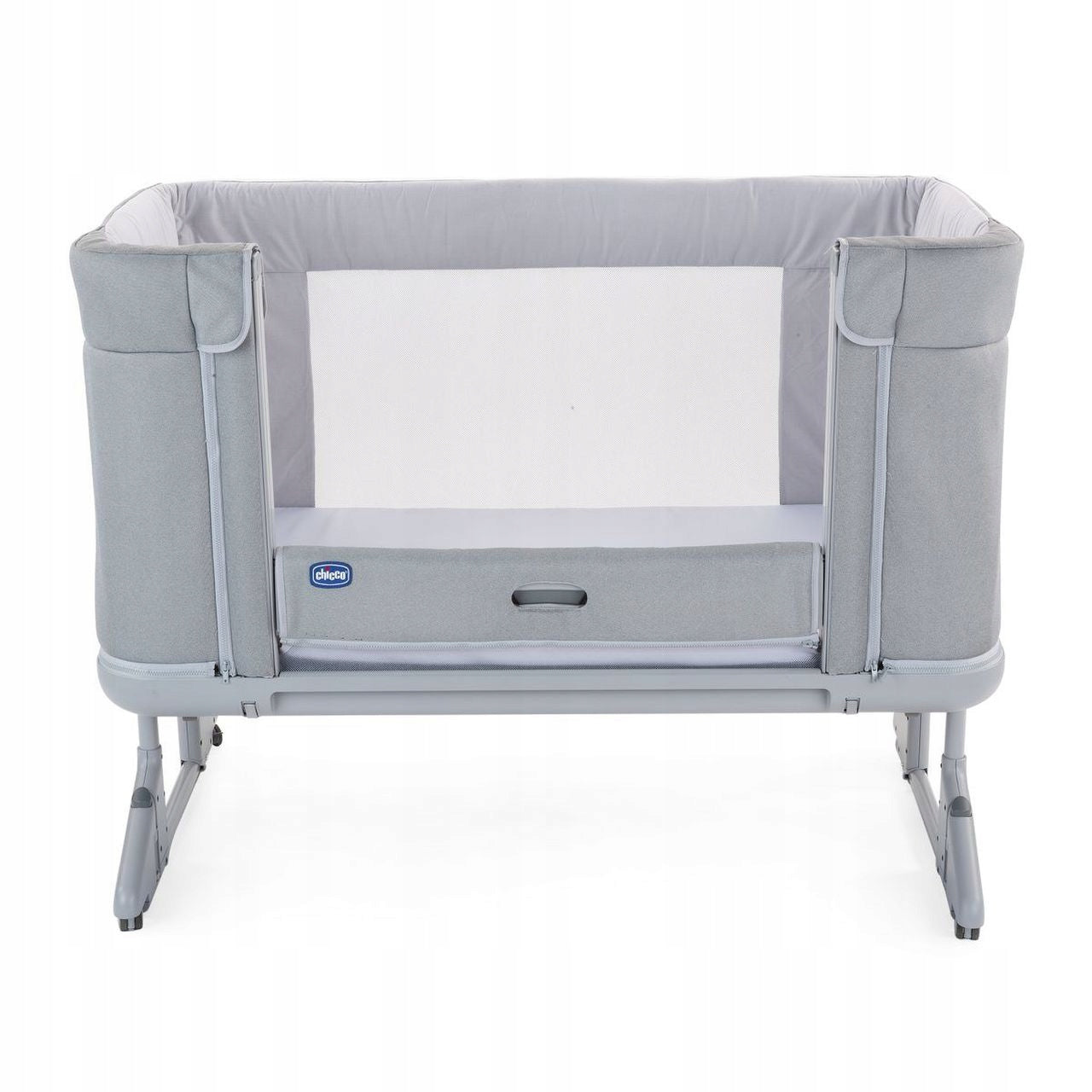 CHICCO NEXT2ME FOREVER ASH GREY CROSS COLLECTION - 3in1 COT Brand Chicco